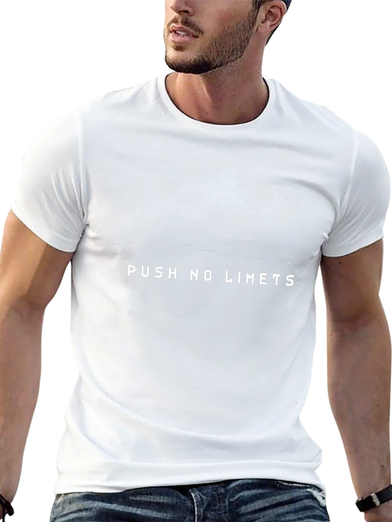 Push No Limits Black Graphic Tee