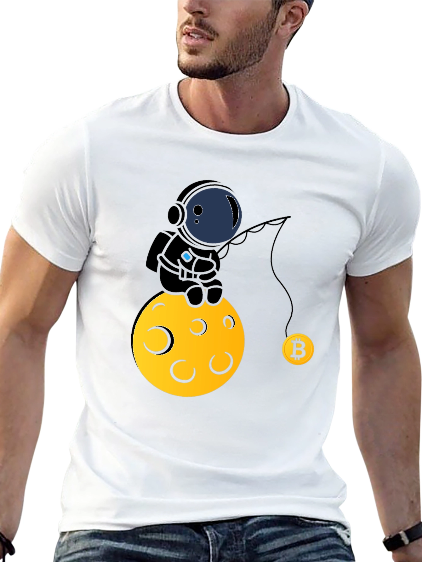Bitcoin Astronaut T-Shirt - Cryptocurrency Tee