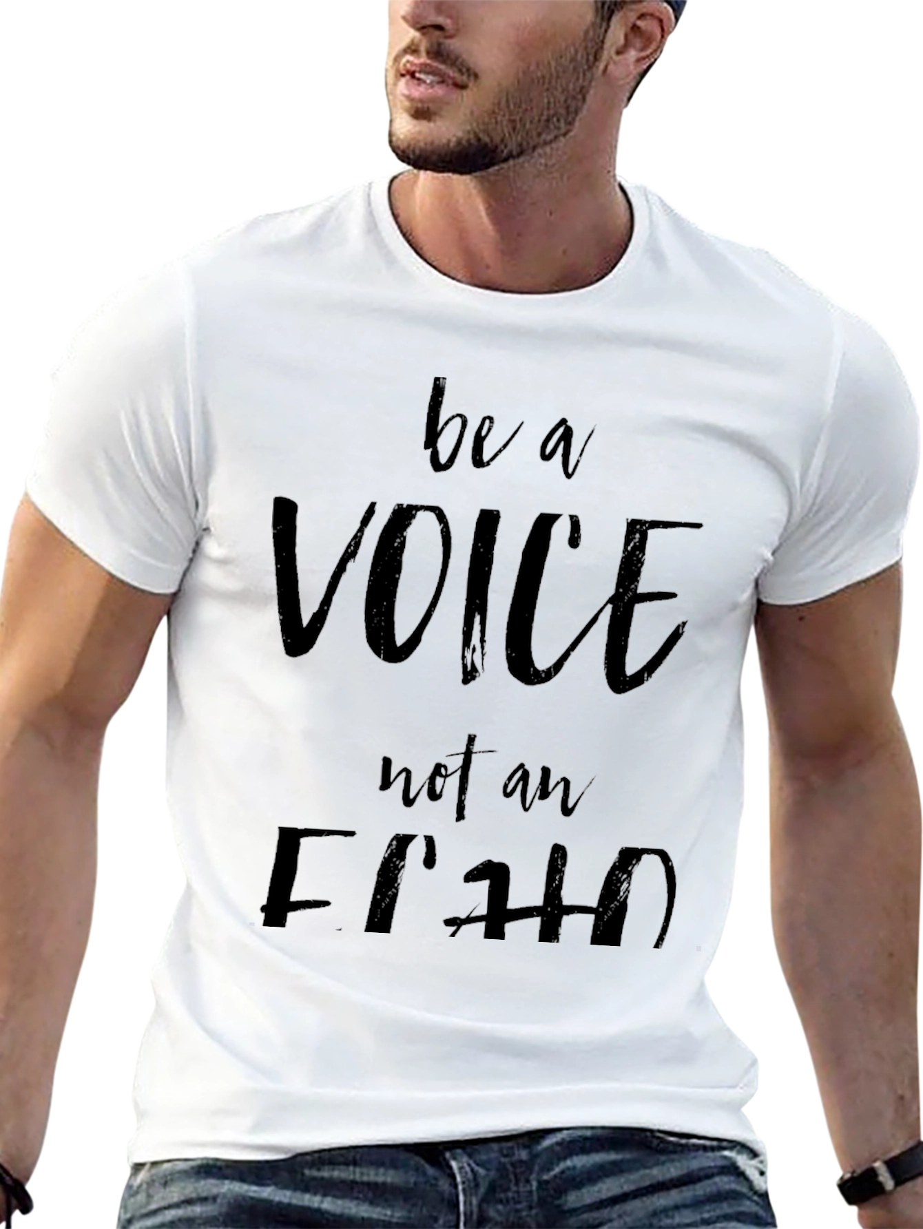 Be a Voice T-Shirt - Black Inspirational Tee