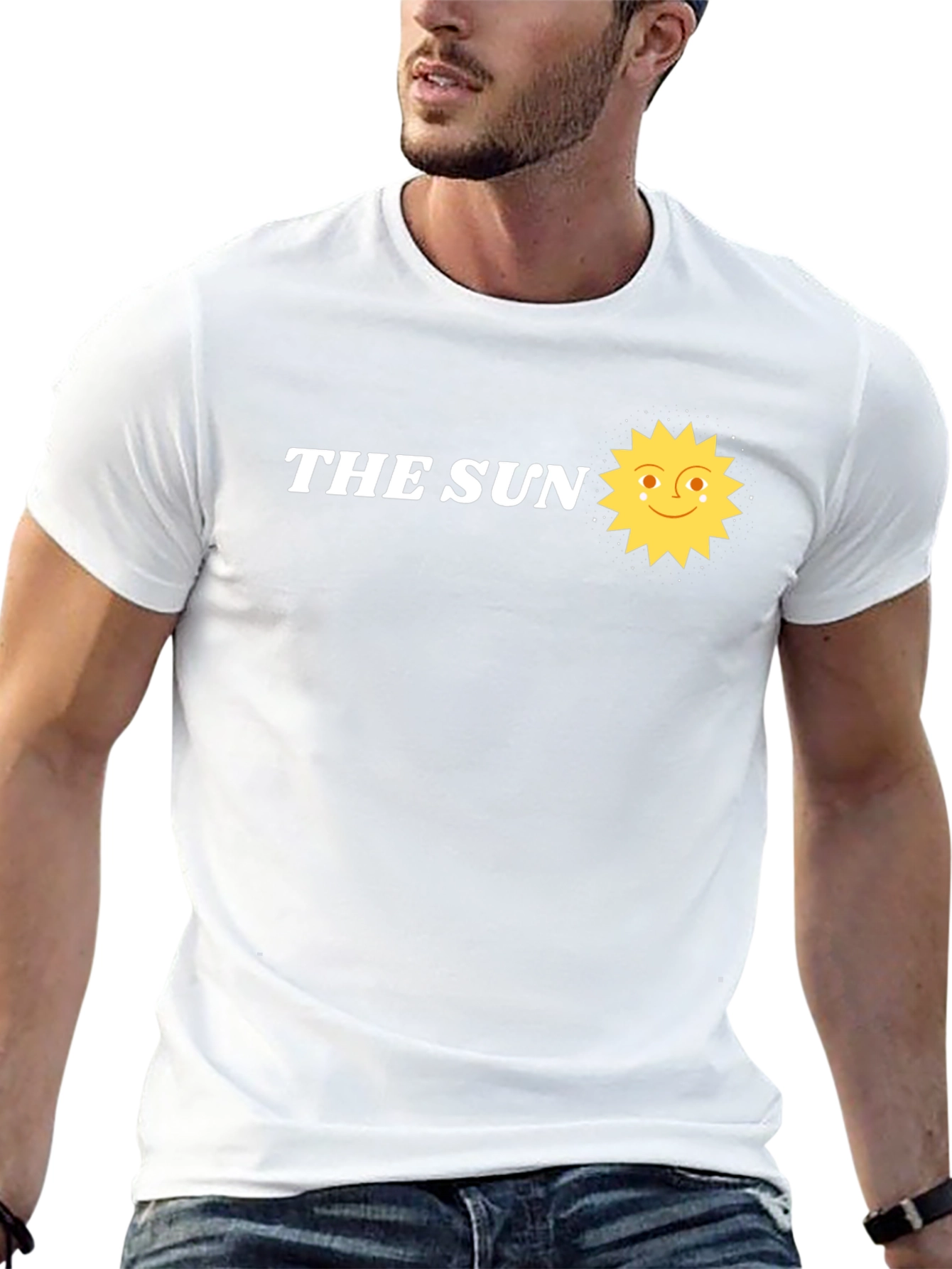 The Sun Graphic Tee - Soft Cotton Blend T-Shirt
