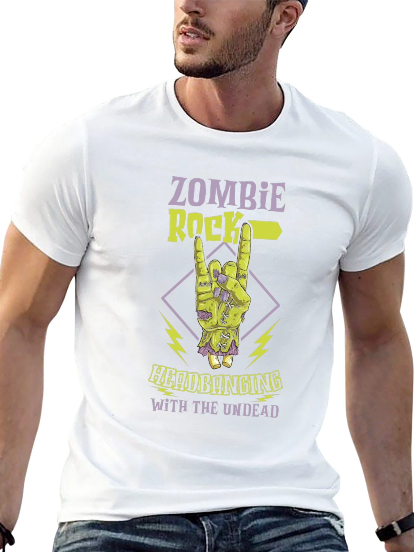 Zombie Rock Headbanging T-Shirt