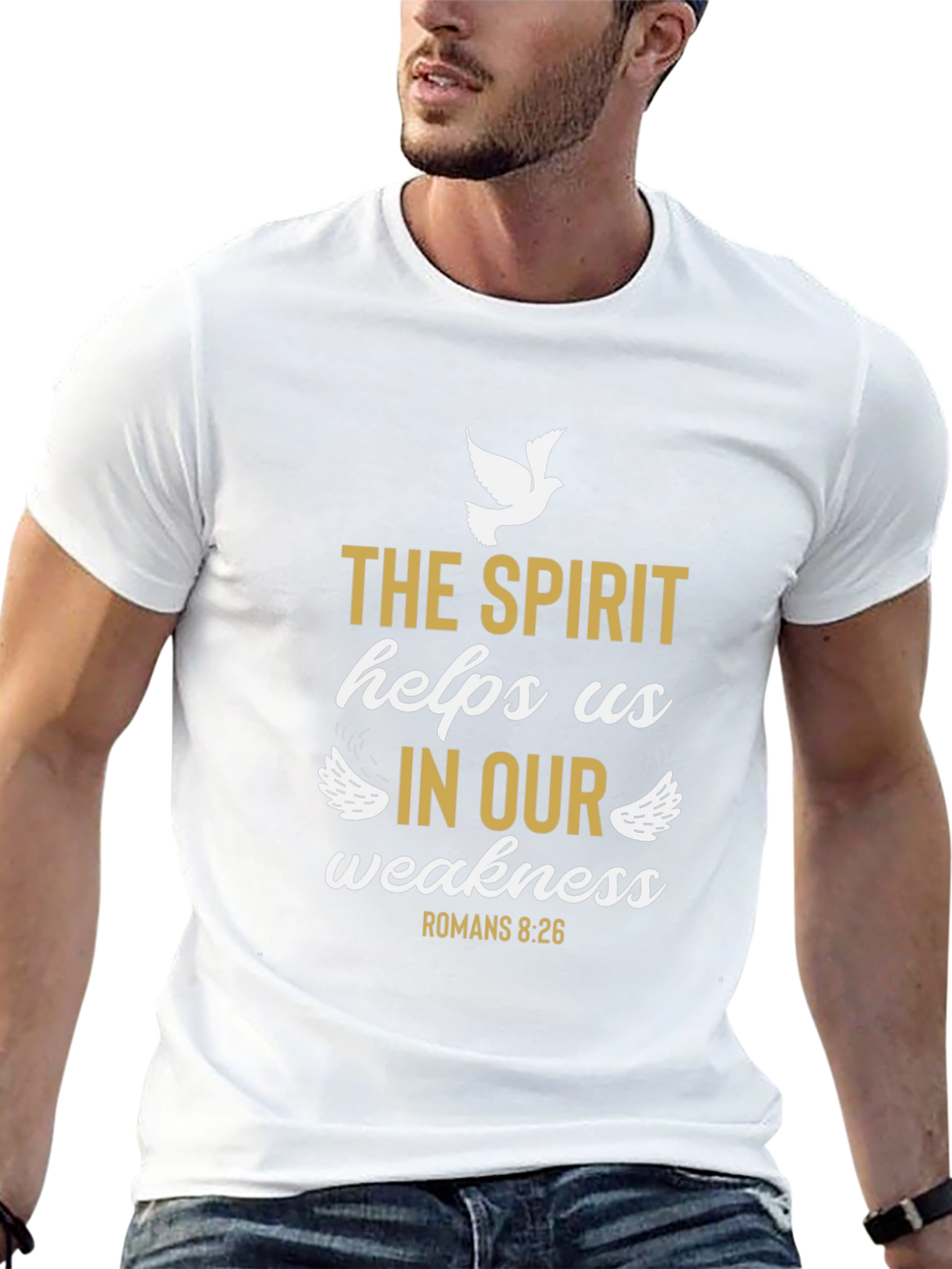 The Spirit Helps Us T-Shirt - Religious Graphic Tee