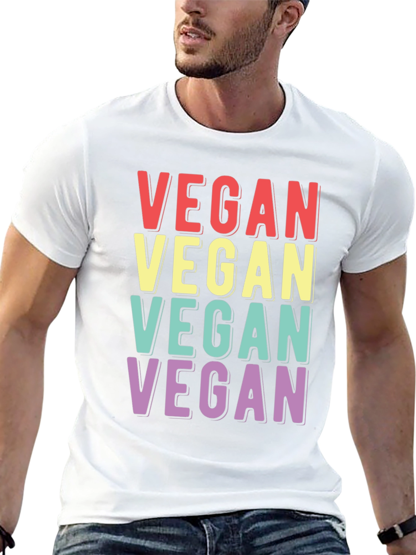 Vegan T-Shirt Retro Style