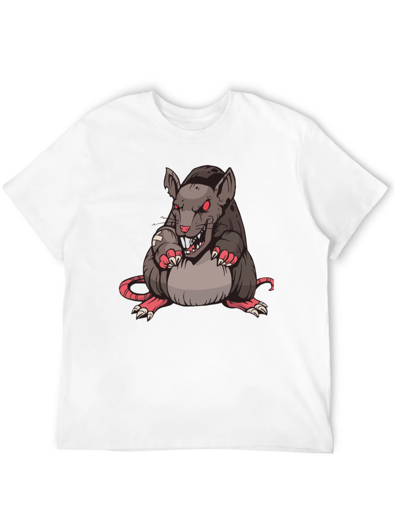 Rat Graphic T-Shirt - Black Cotton Tee