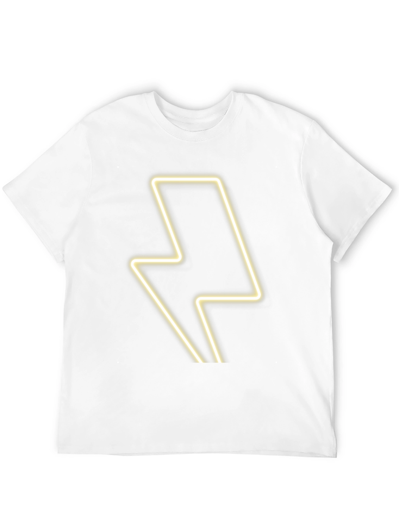 Neon Lightning Bolt Black T-Shirt