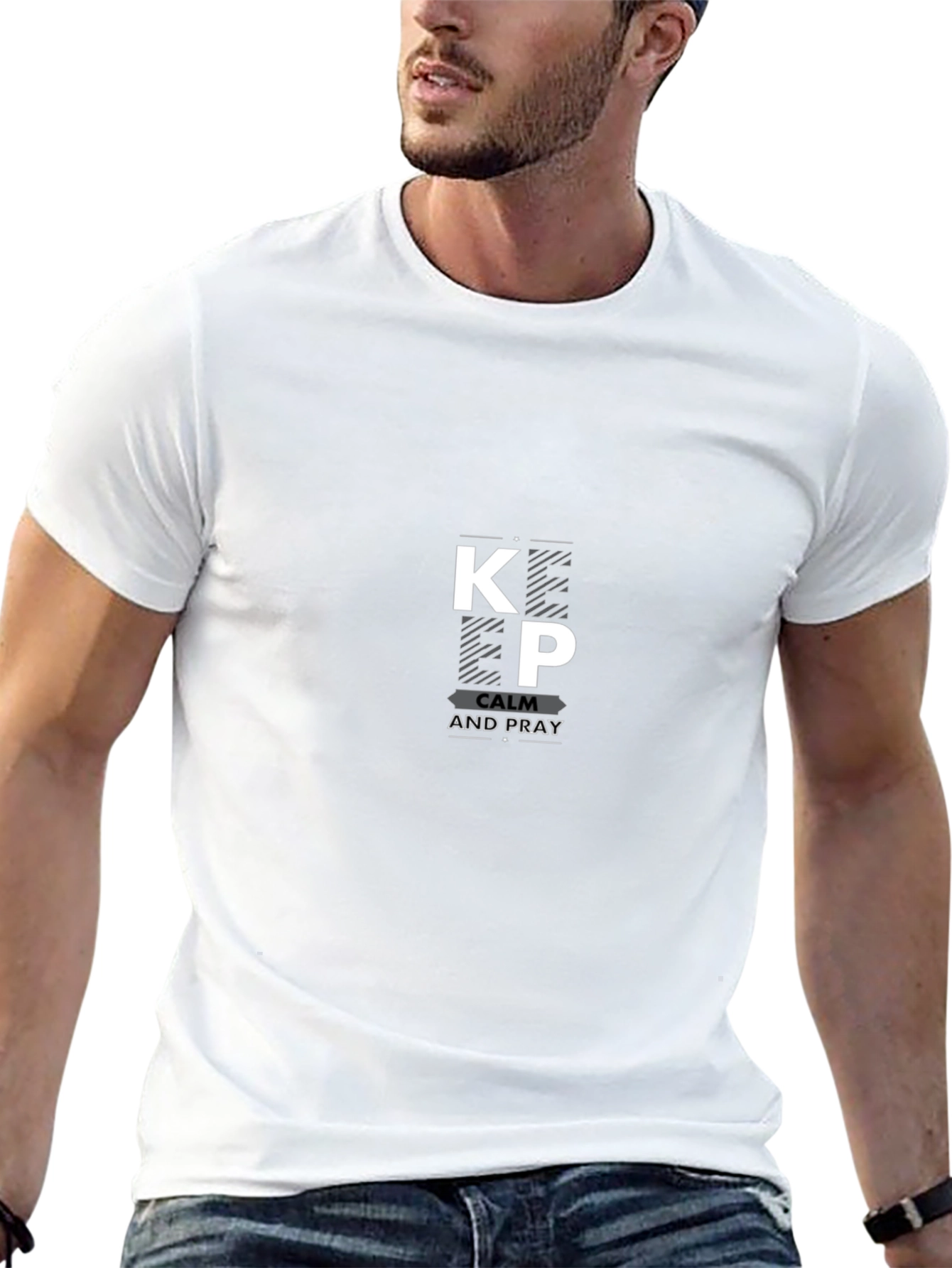 Keep Calm and Pray Black T-Shirt