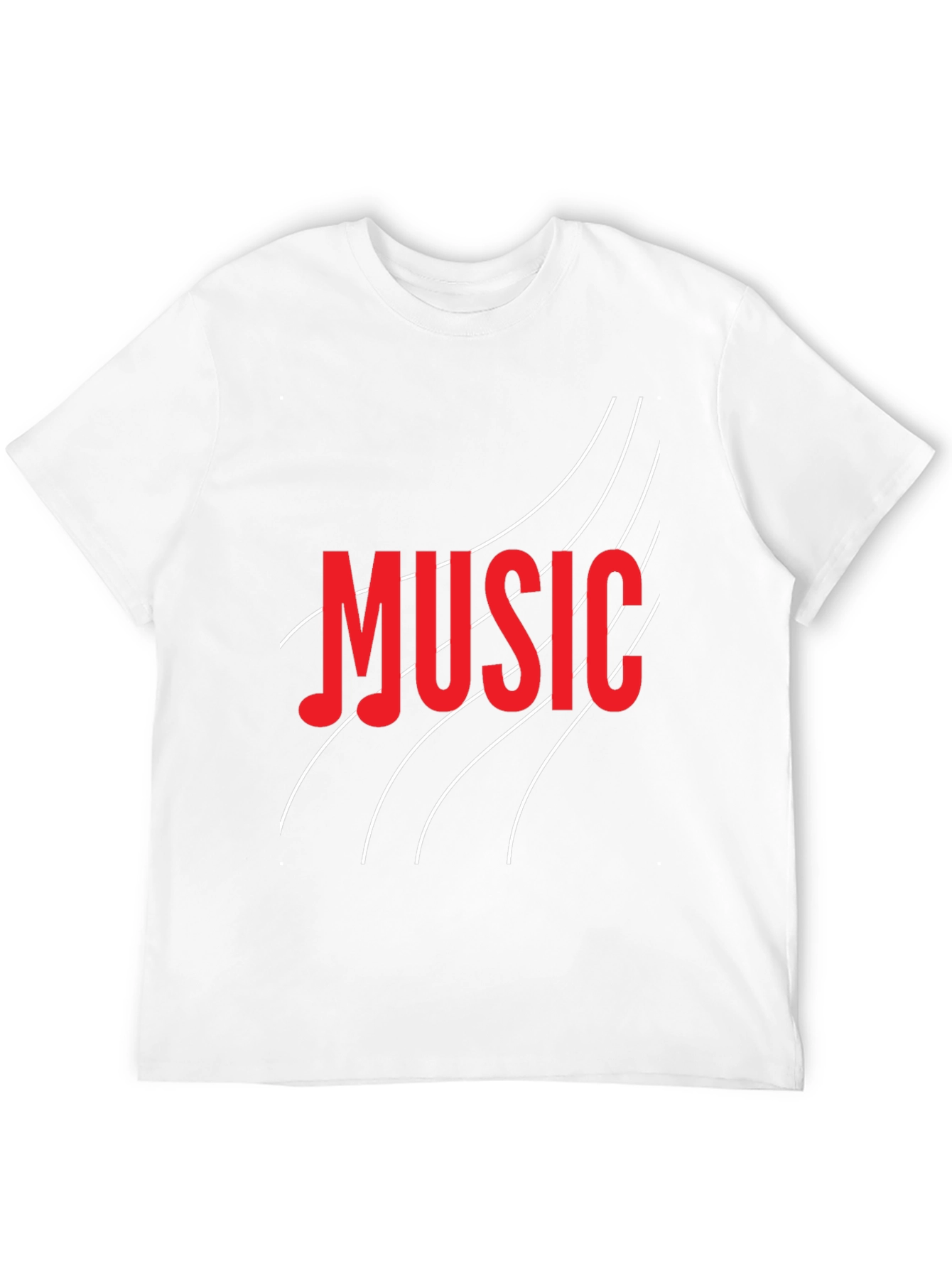 Music T-Shirt - Black Crew Neck Tee