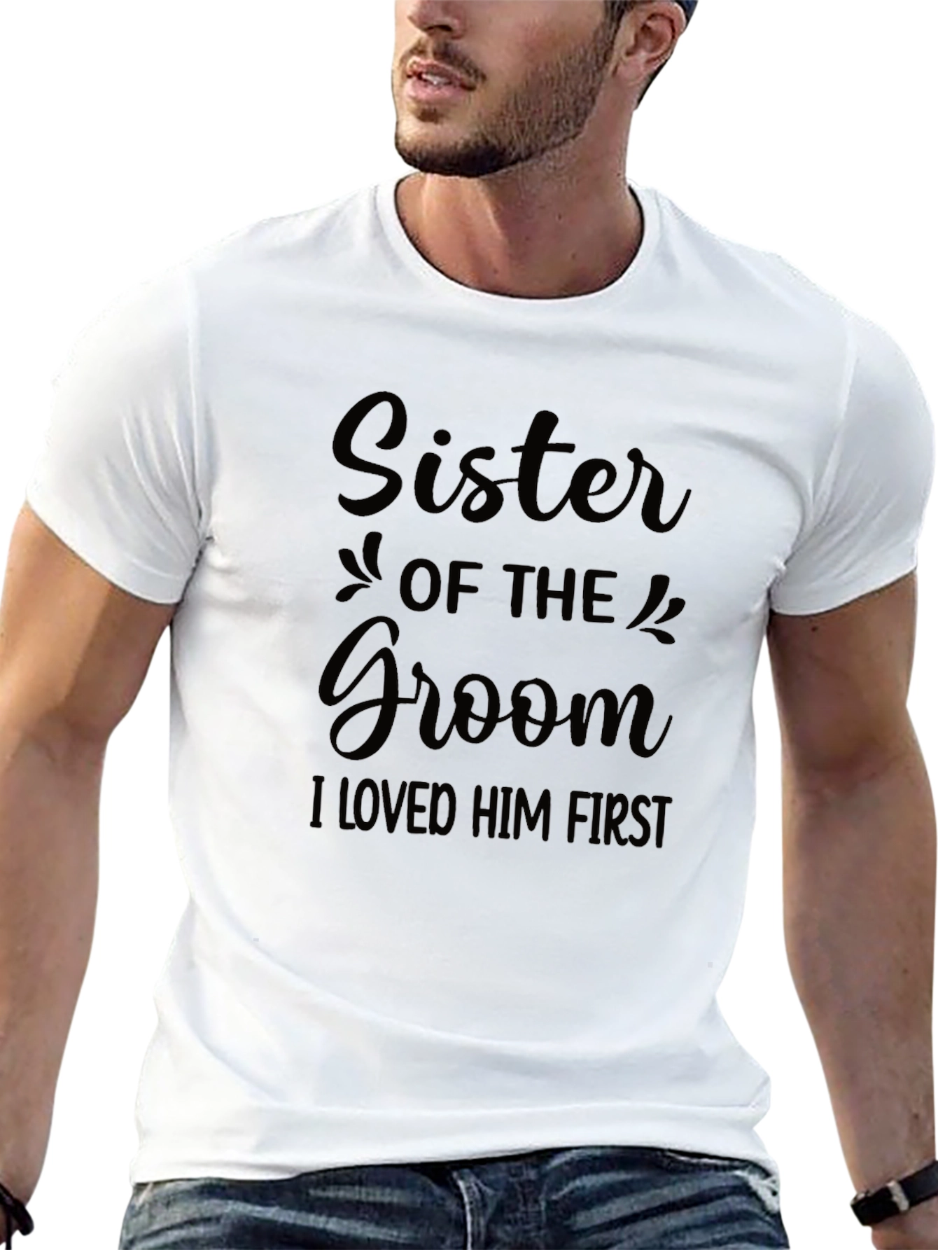 Sister of the Groom T-Shirt - Wedding Party Apparel