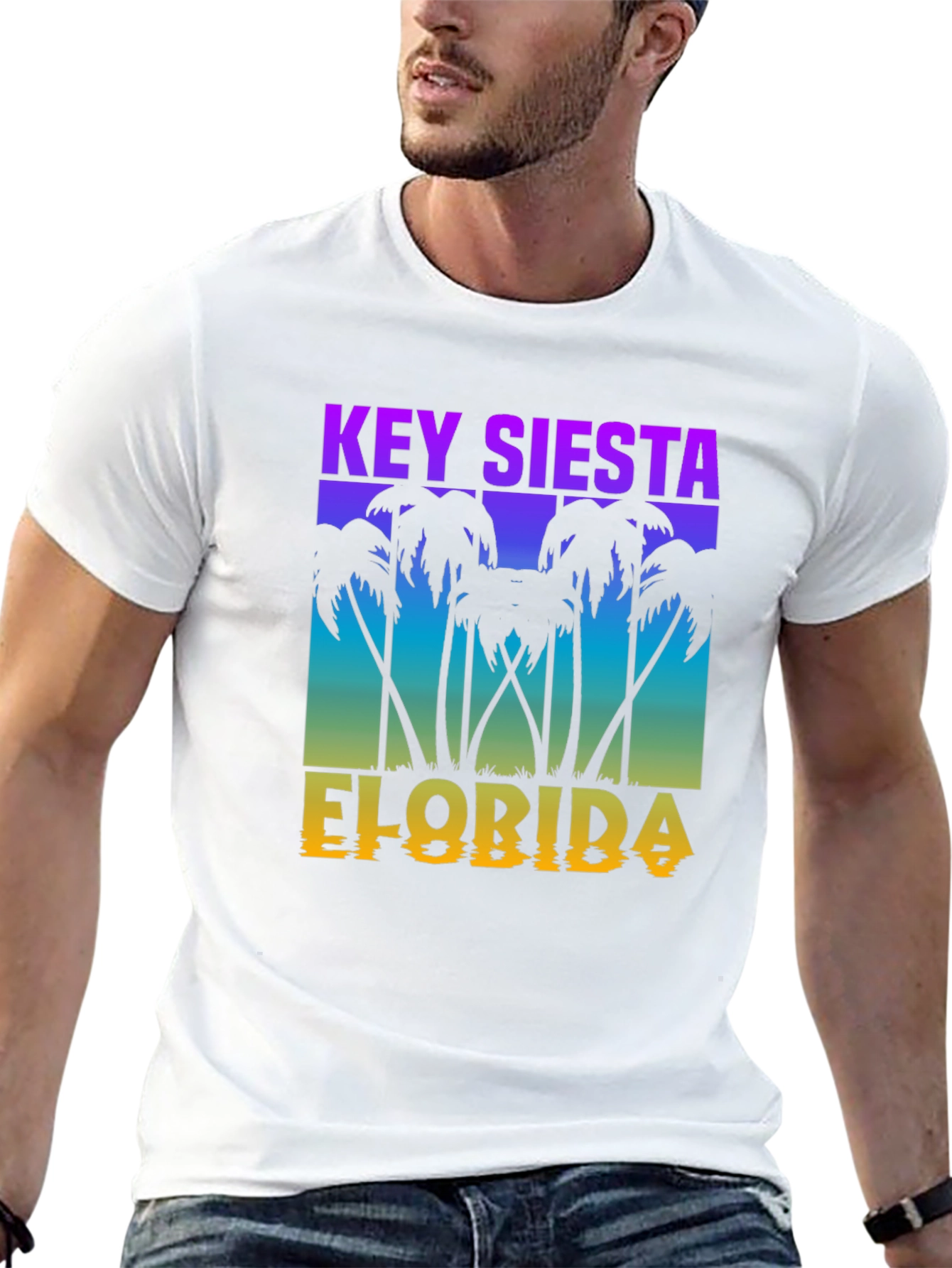 Key Siesta Florida Black T-Shirt