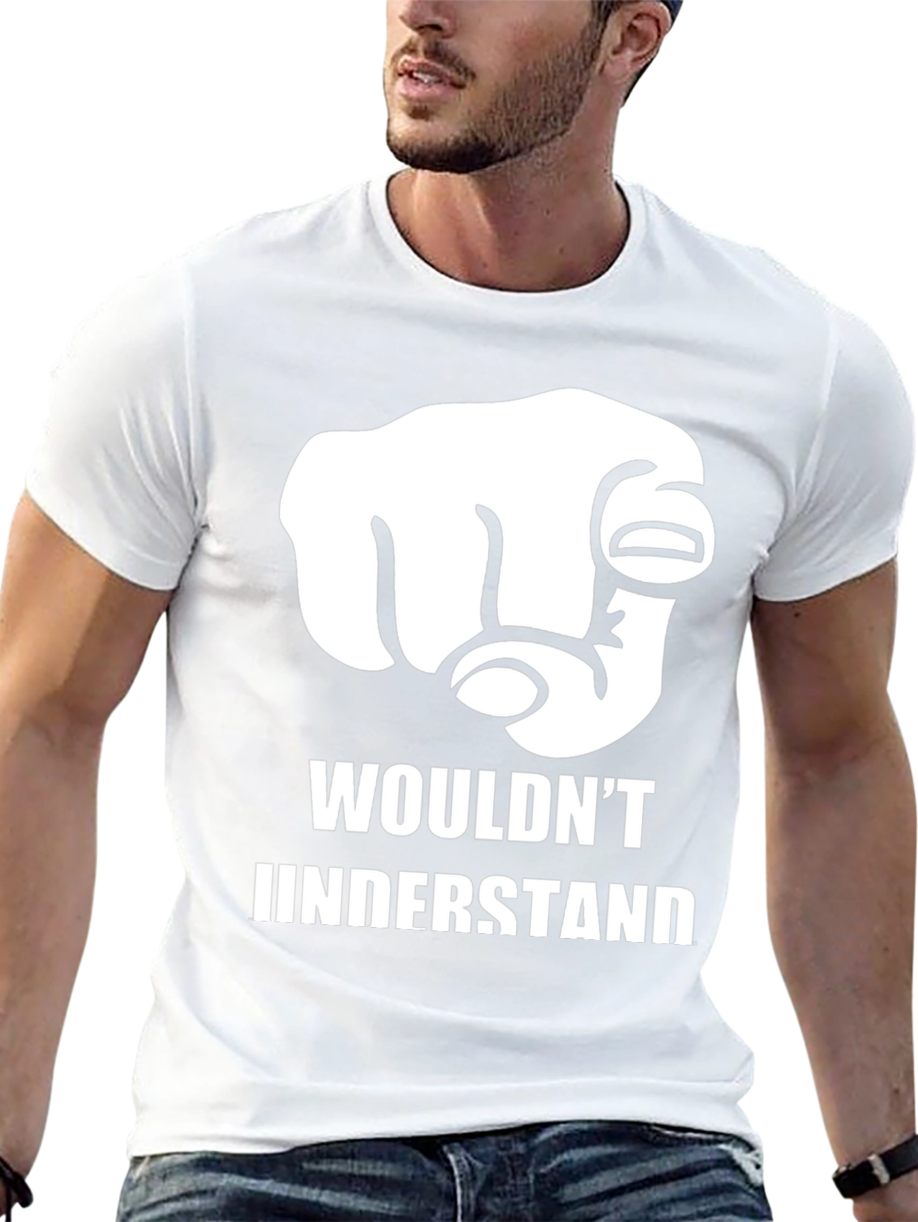 Wouldnt Understand Pointing Hand Graphic T-Shirt