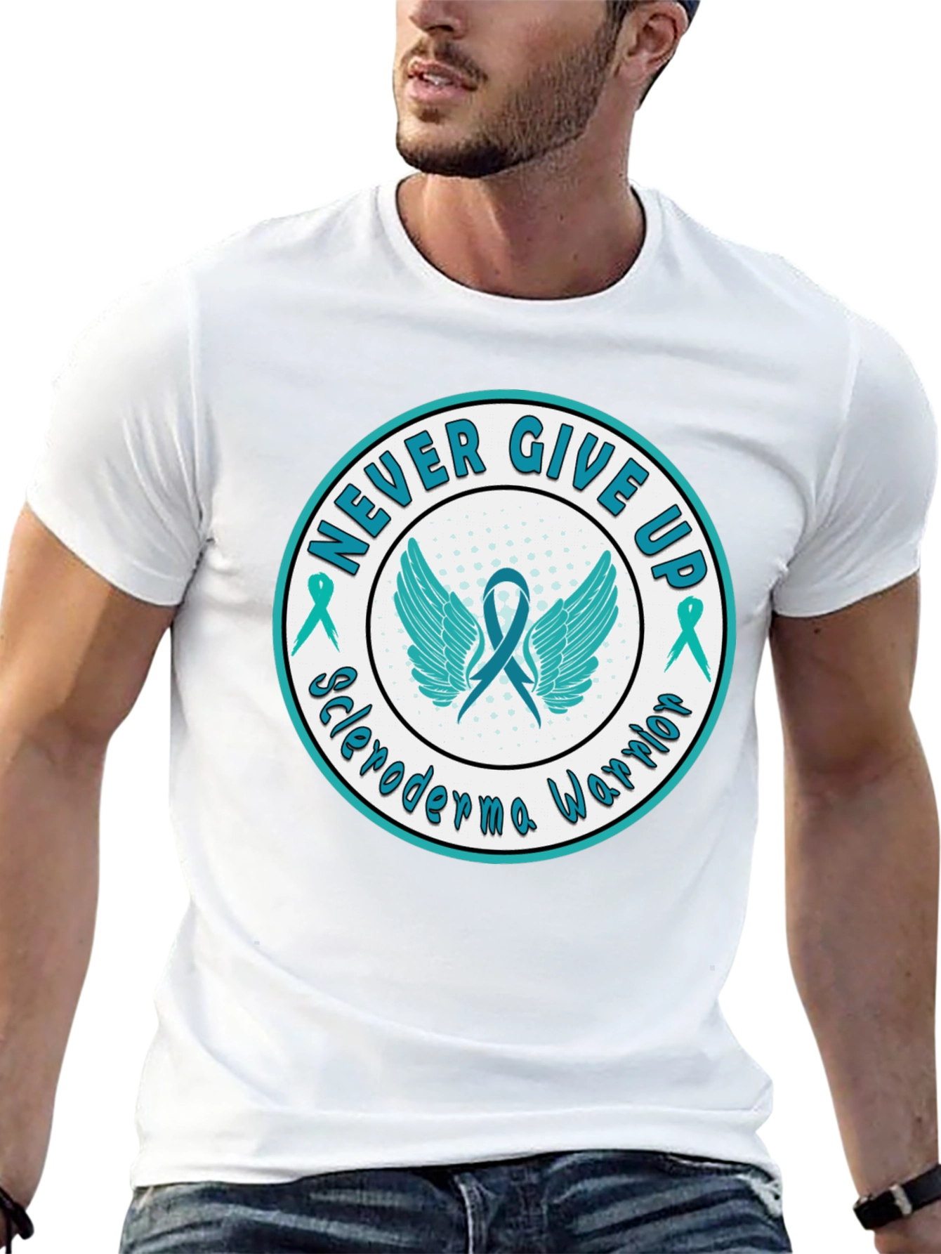 Never Give Up Scleroderma Warrior T-Shirt