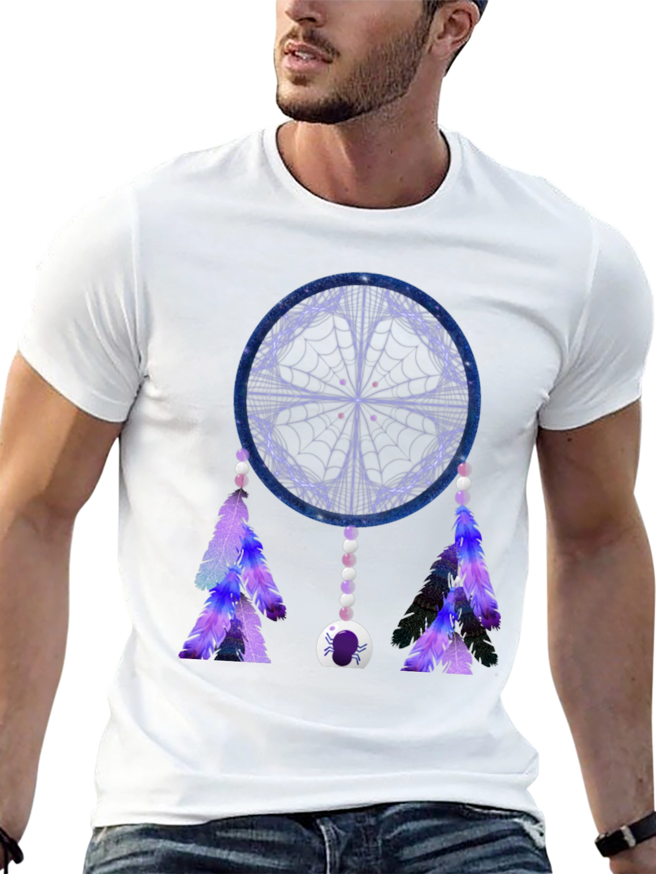 Dreamcatcher Graphic Print Black Tee
