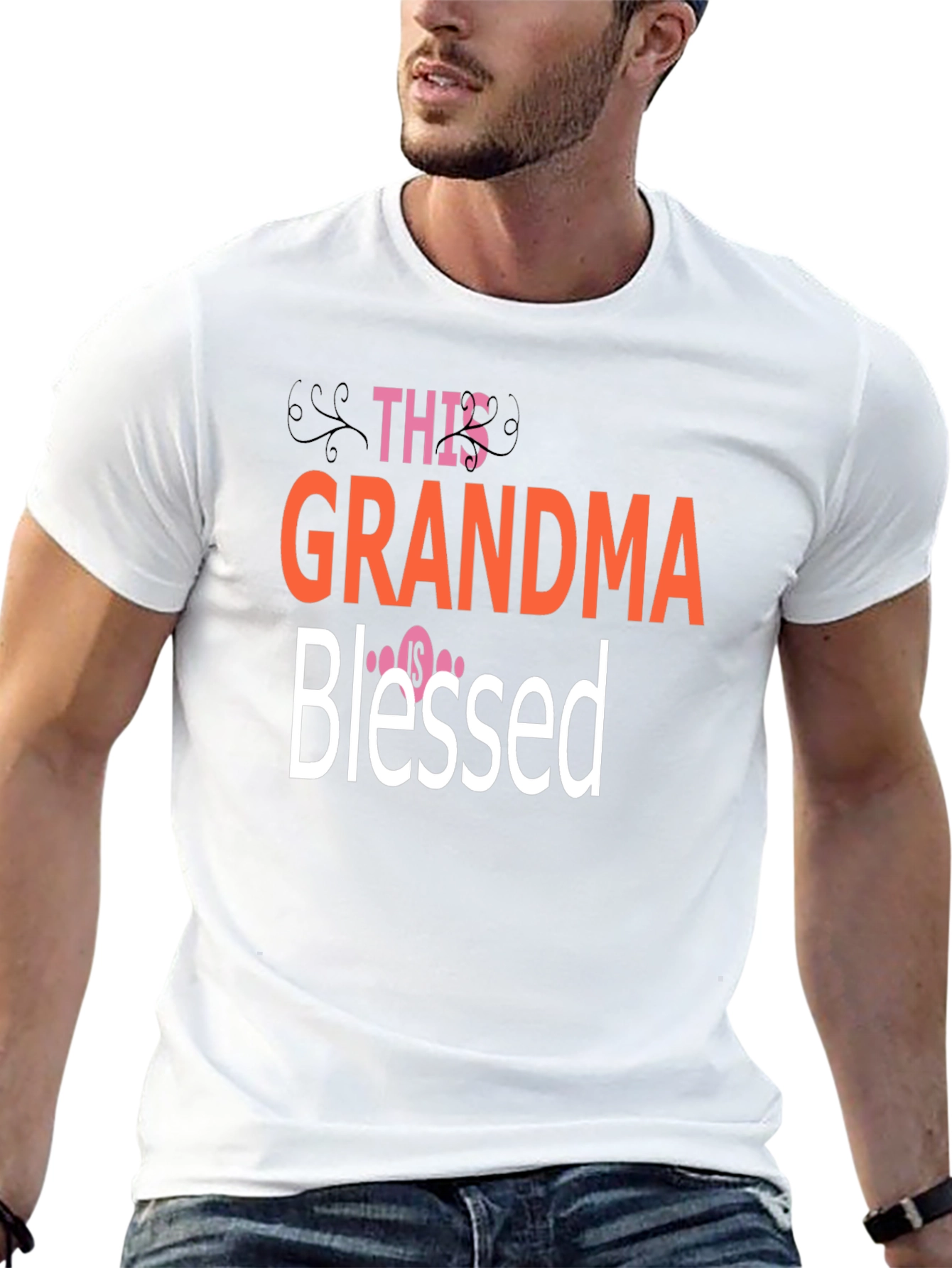 Grandma Blessed Graphic T-Shirt