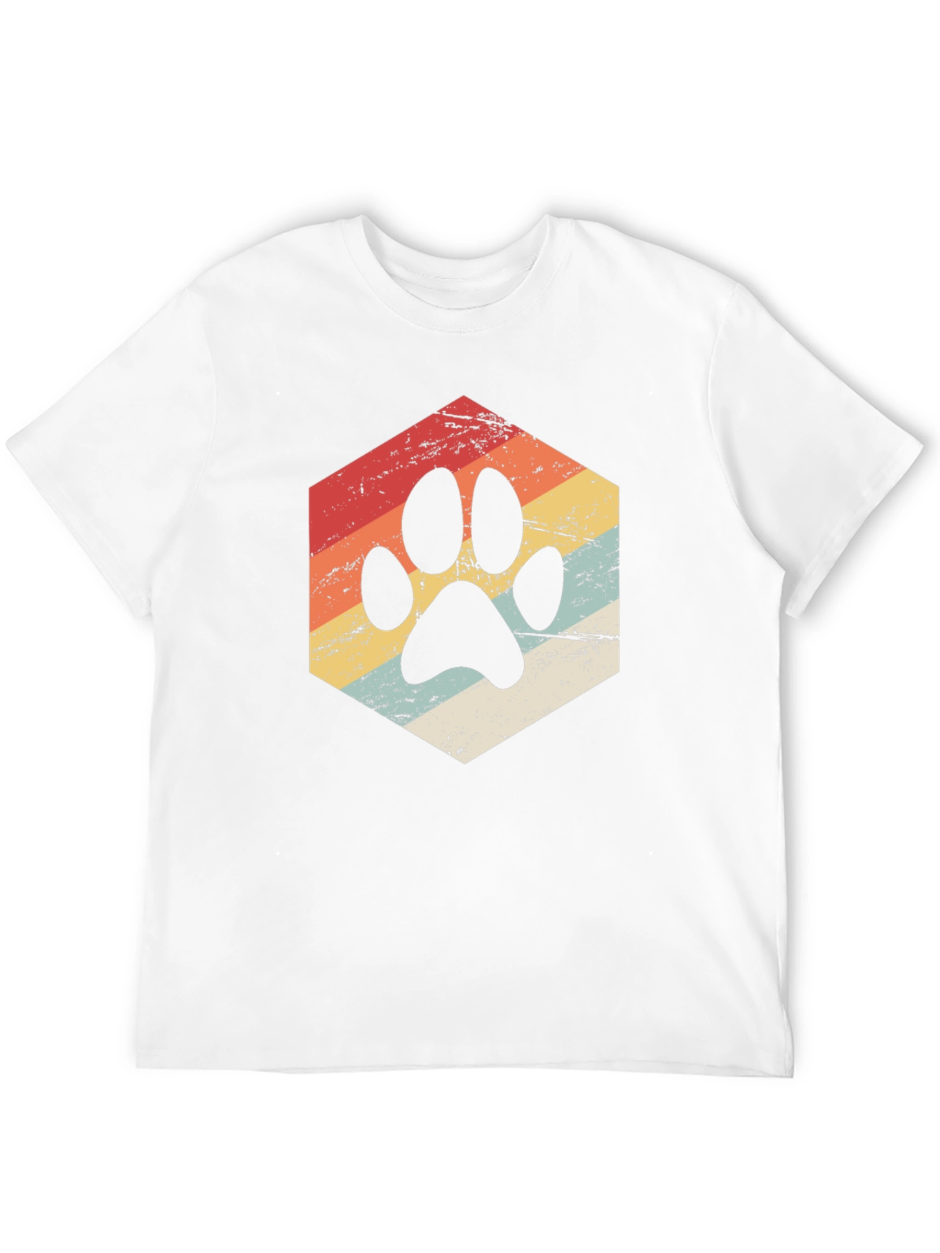 Retro Paw Print T-Shirt