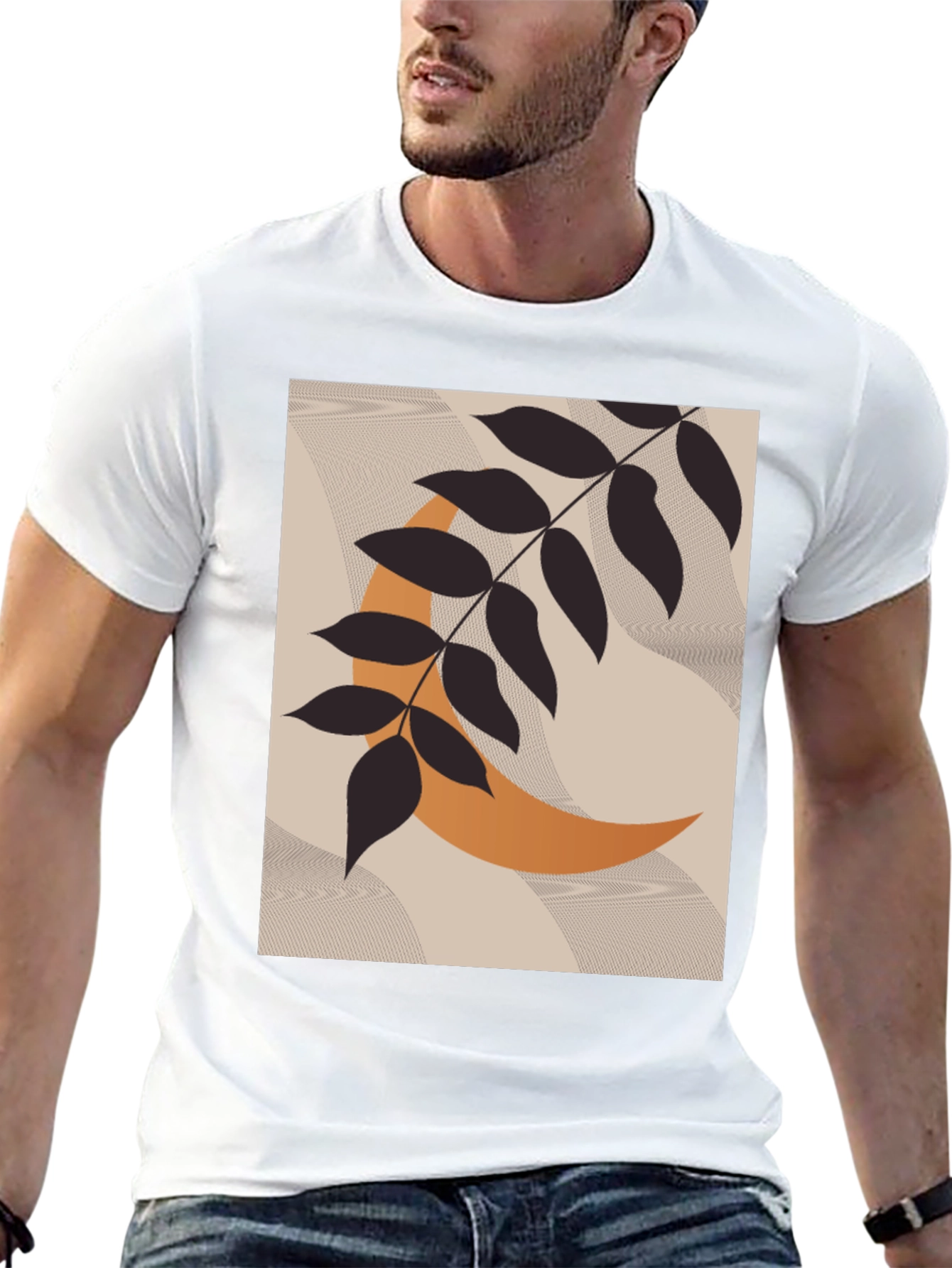 Boho Branch & Moon Graphic Tee