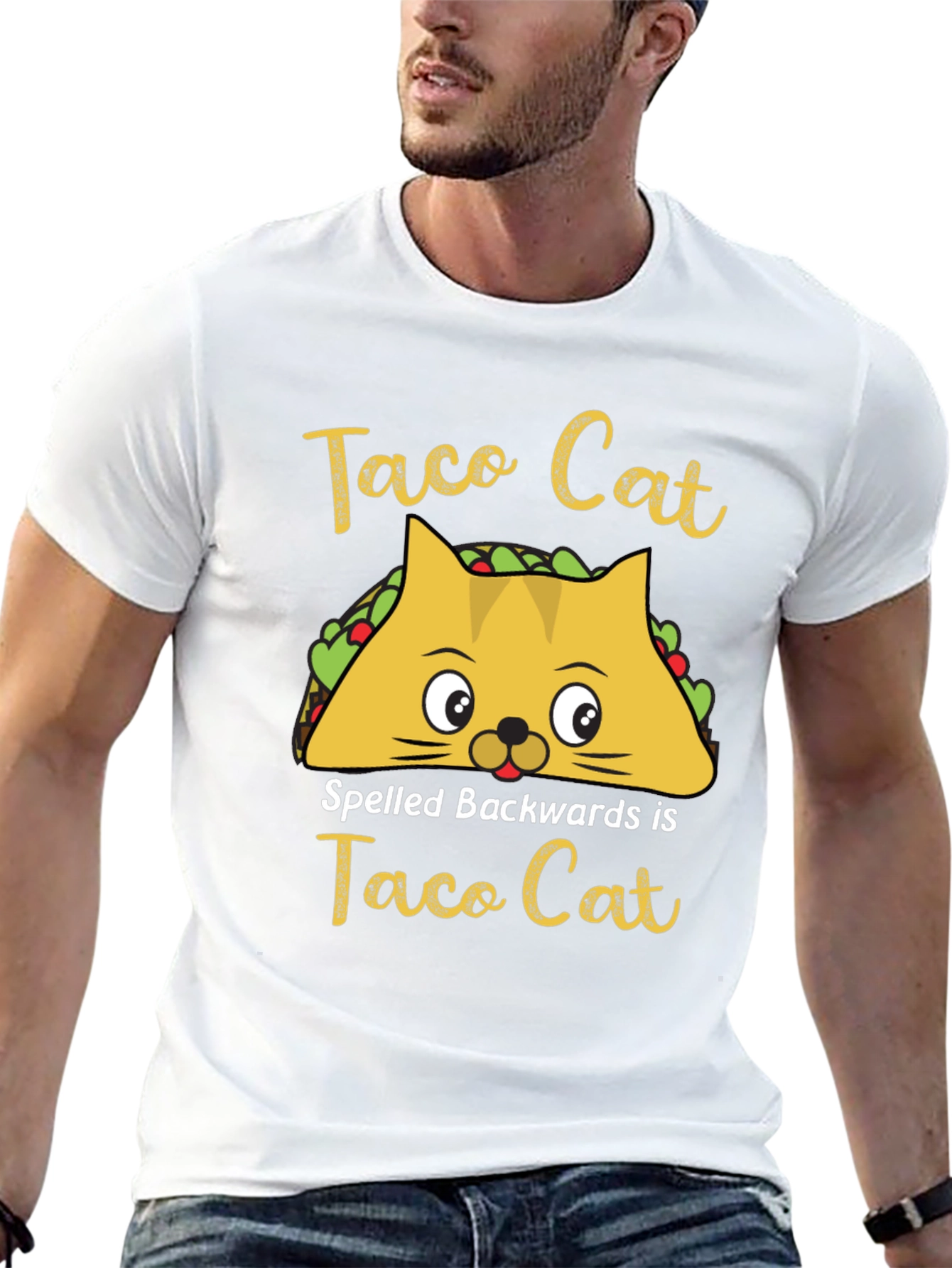 Taco Cat T-Shirt - Funny Palindrome Tee