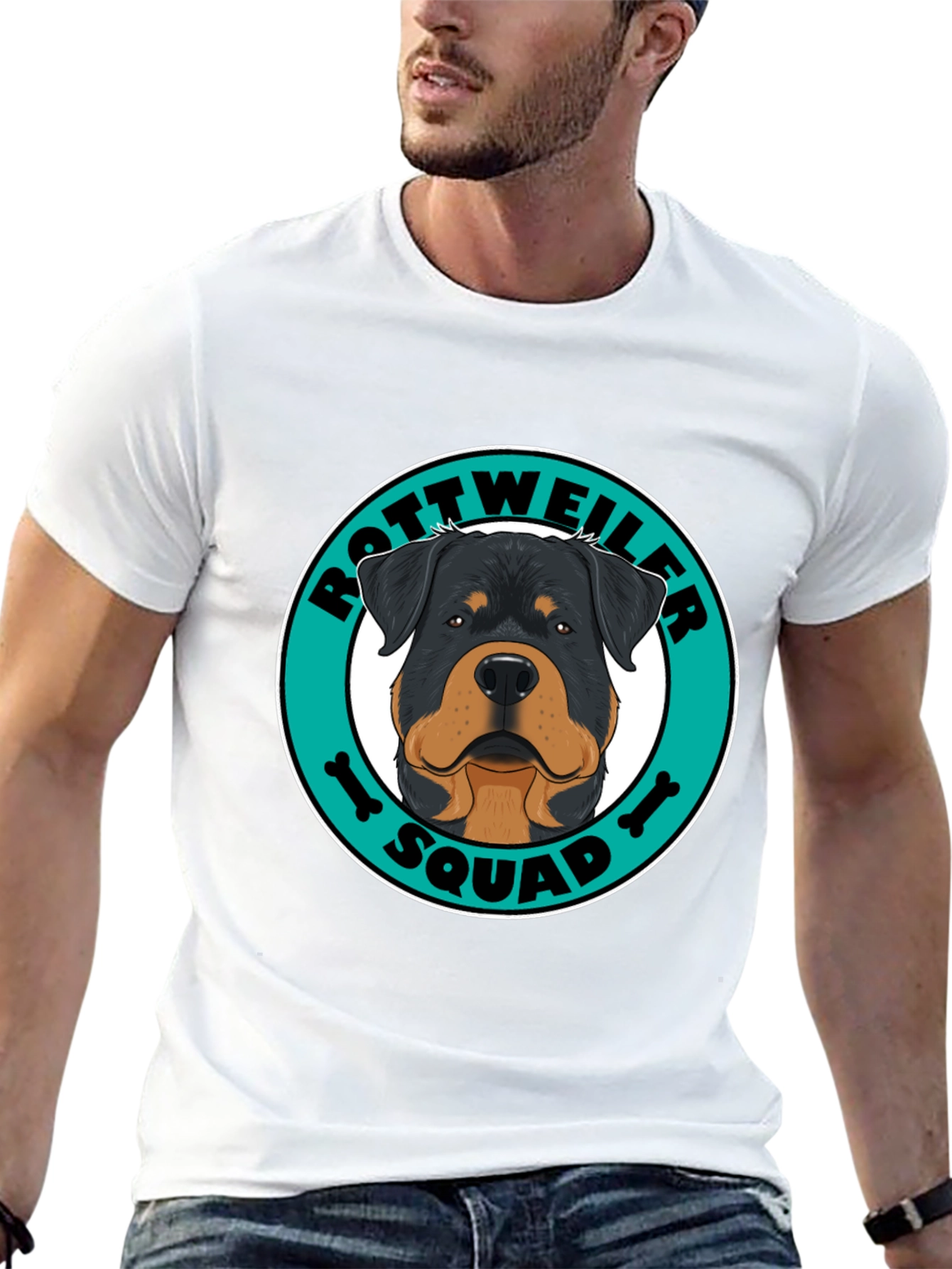 Rottweiler Squad Graphic Tee - Dog Lover Shirt
