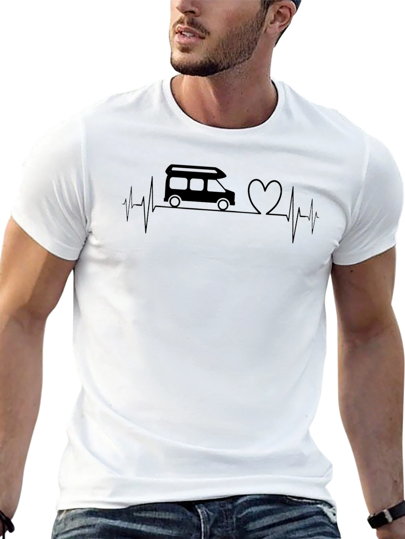 Camper Van Heartbeat T-Shirt