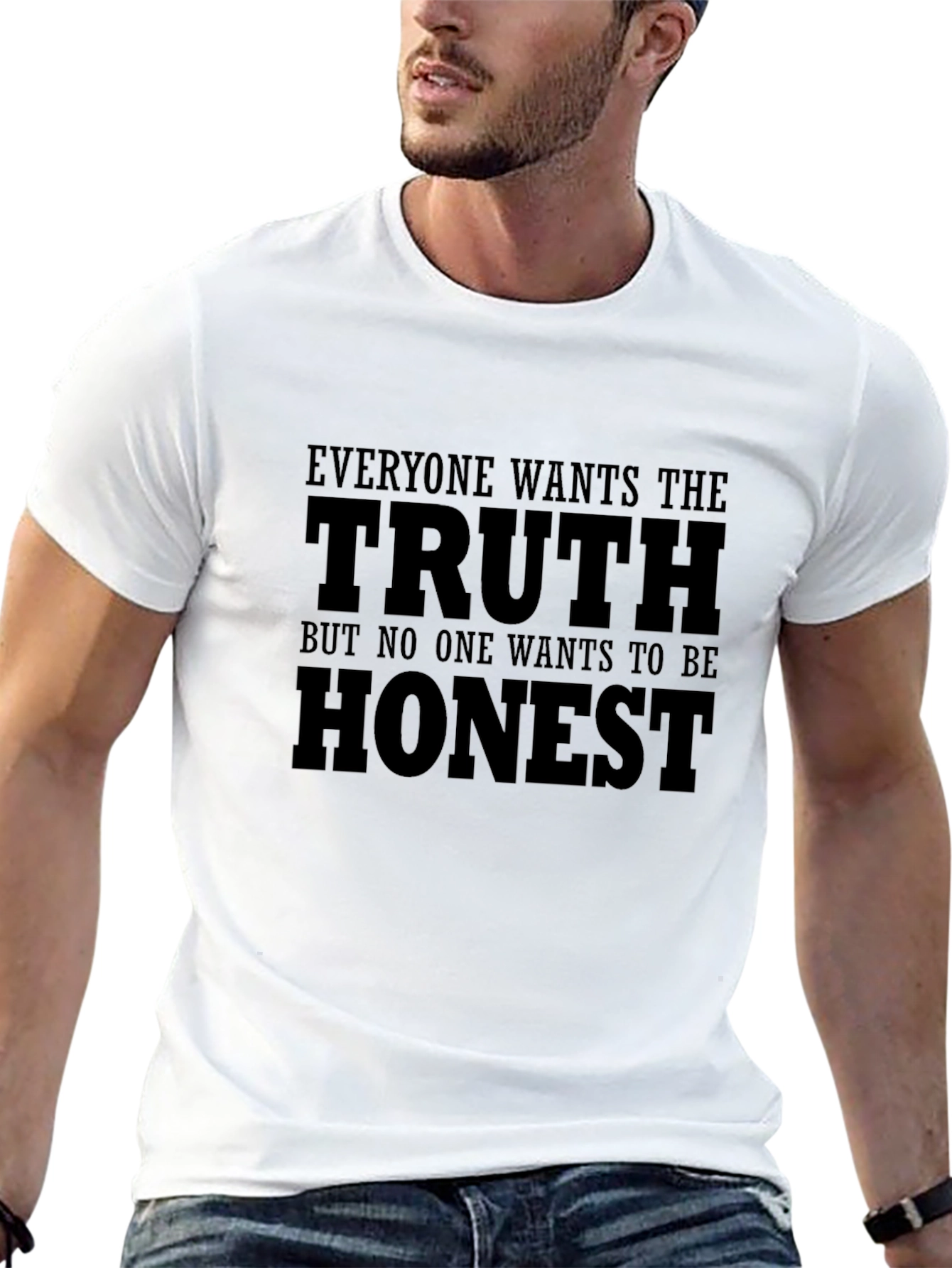 Truth Honest Graphic Tee - Mens Black T-Shirt