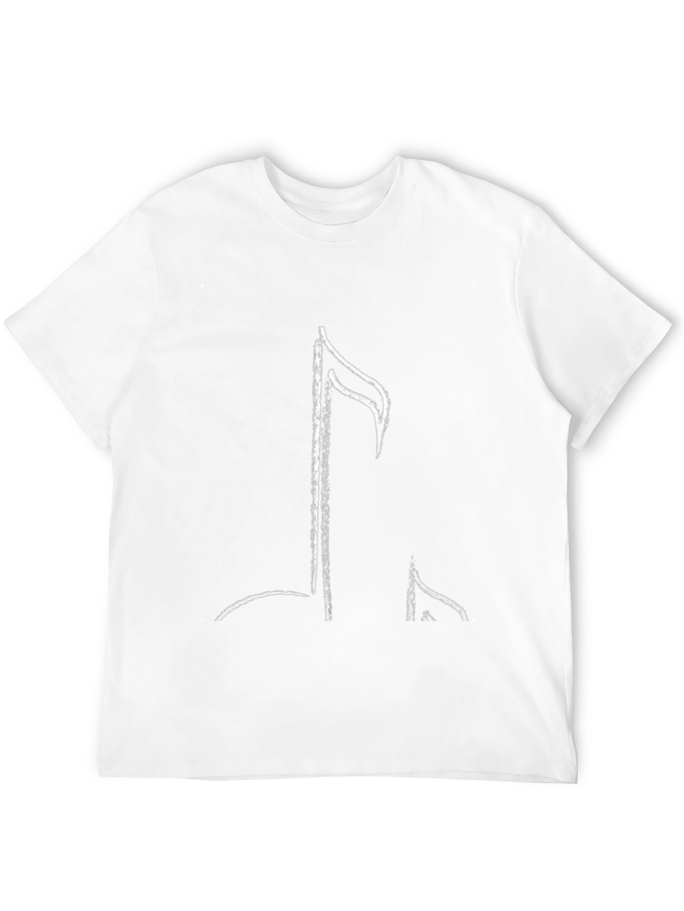 Music Note Graphic Black T-Shirt