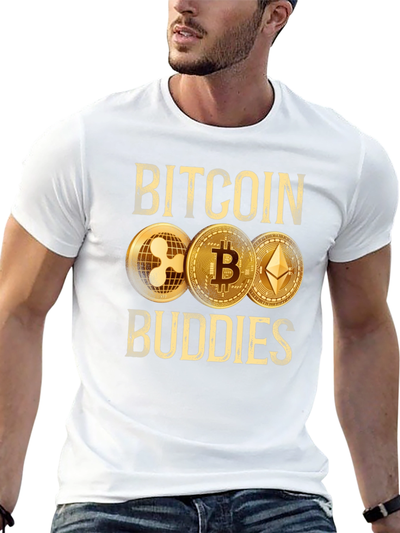 Bitcoin Buddies T-Shirt Crypto XRP Ethereum HODL