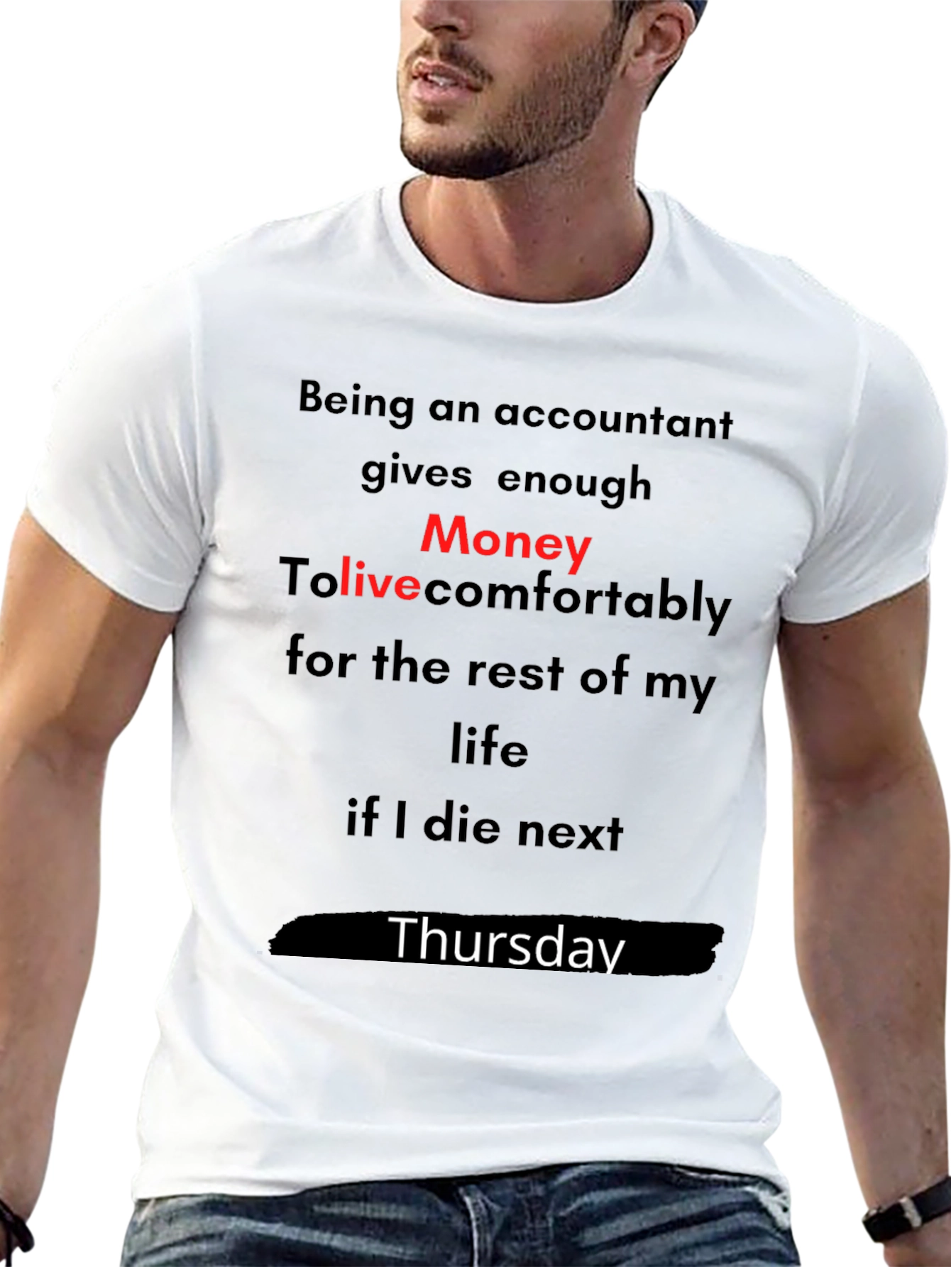 Accountant Money Thursday Graphic T-Shirt