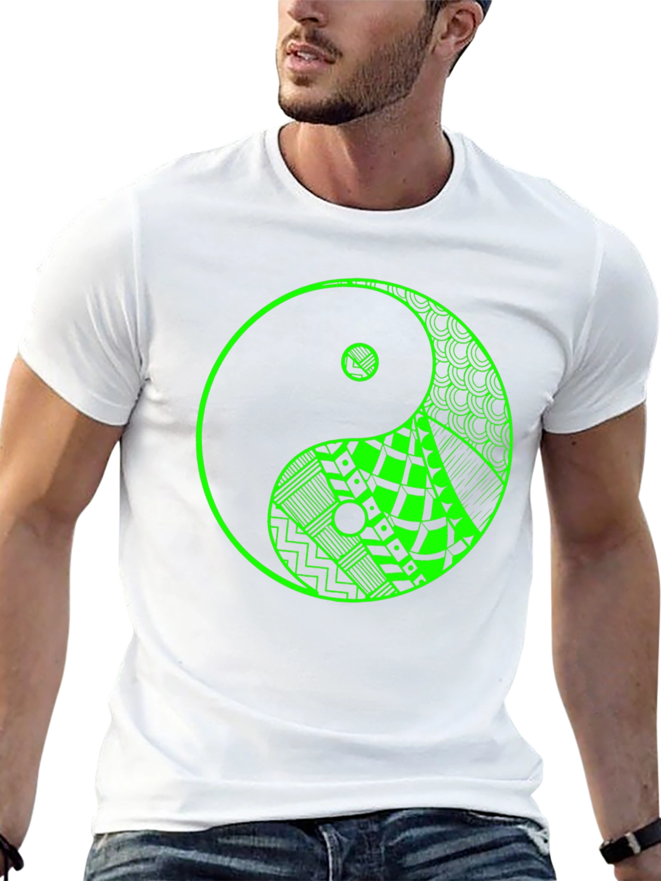 Yin Yang Graphic Tee - Black