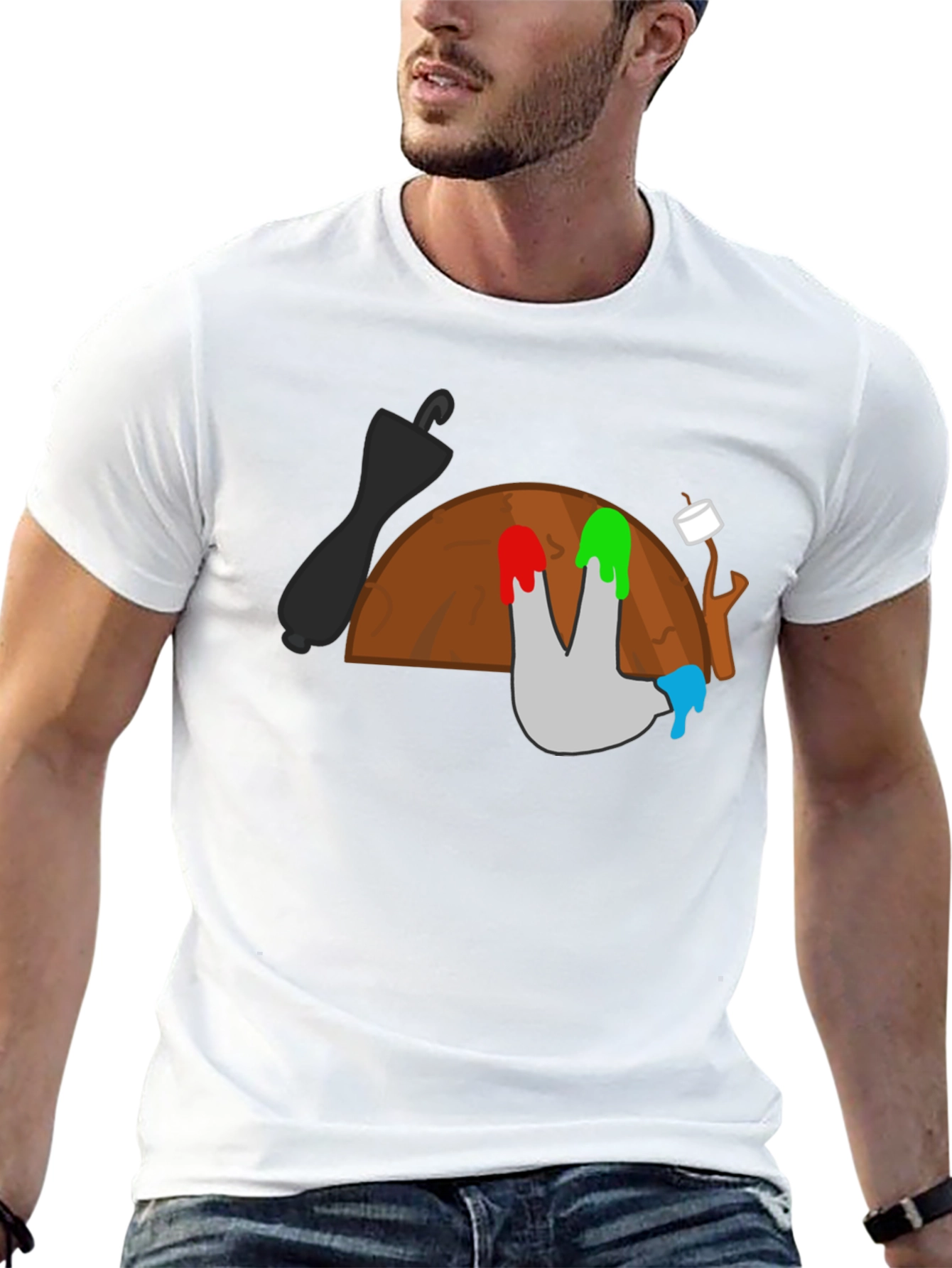 Camping T-Shirt: Marshmallow Roast Adventure