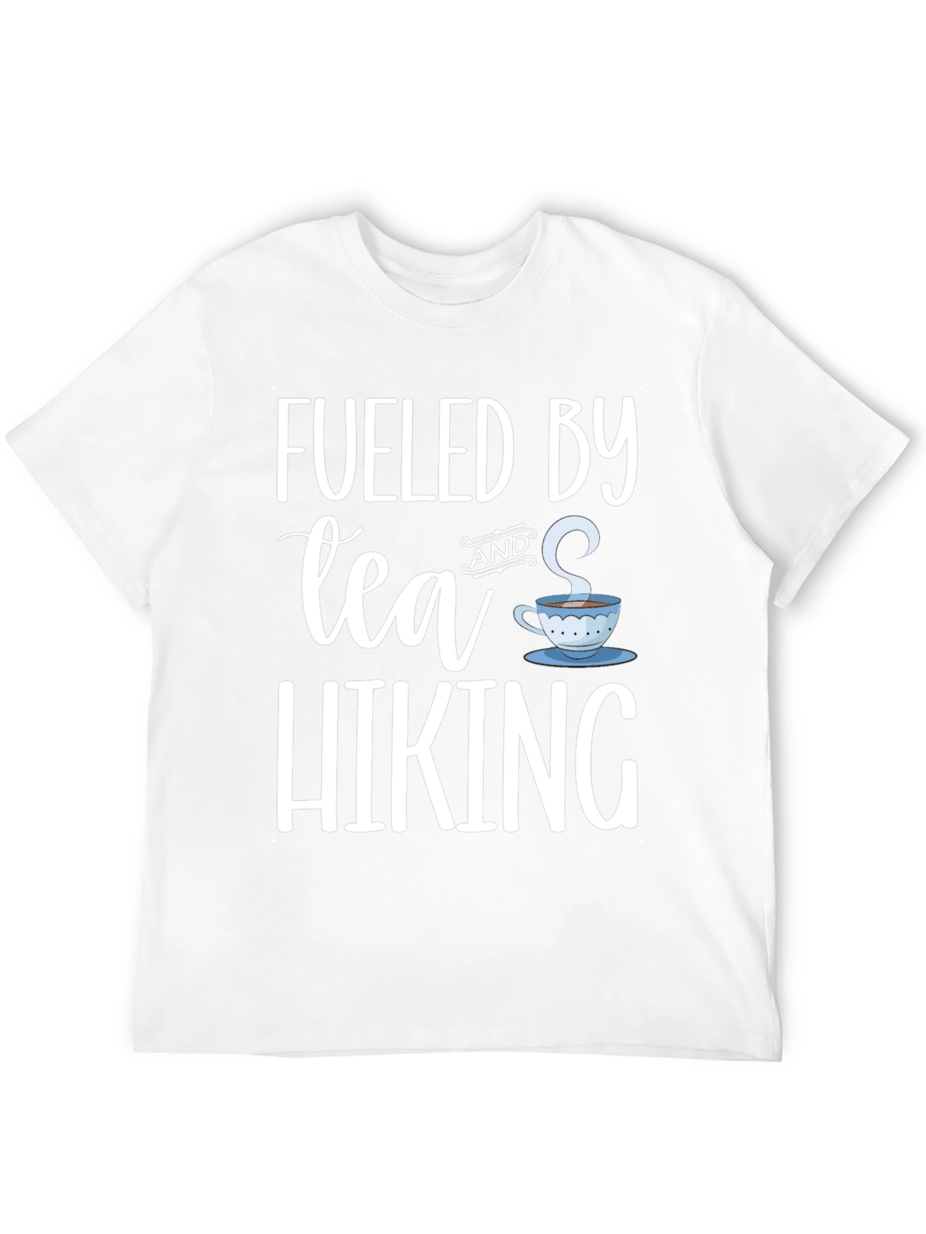 Fueled By Tea and Hiking T-Shirt Black