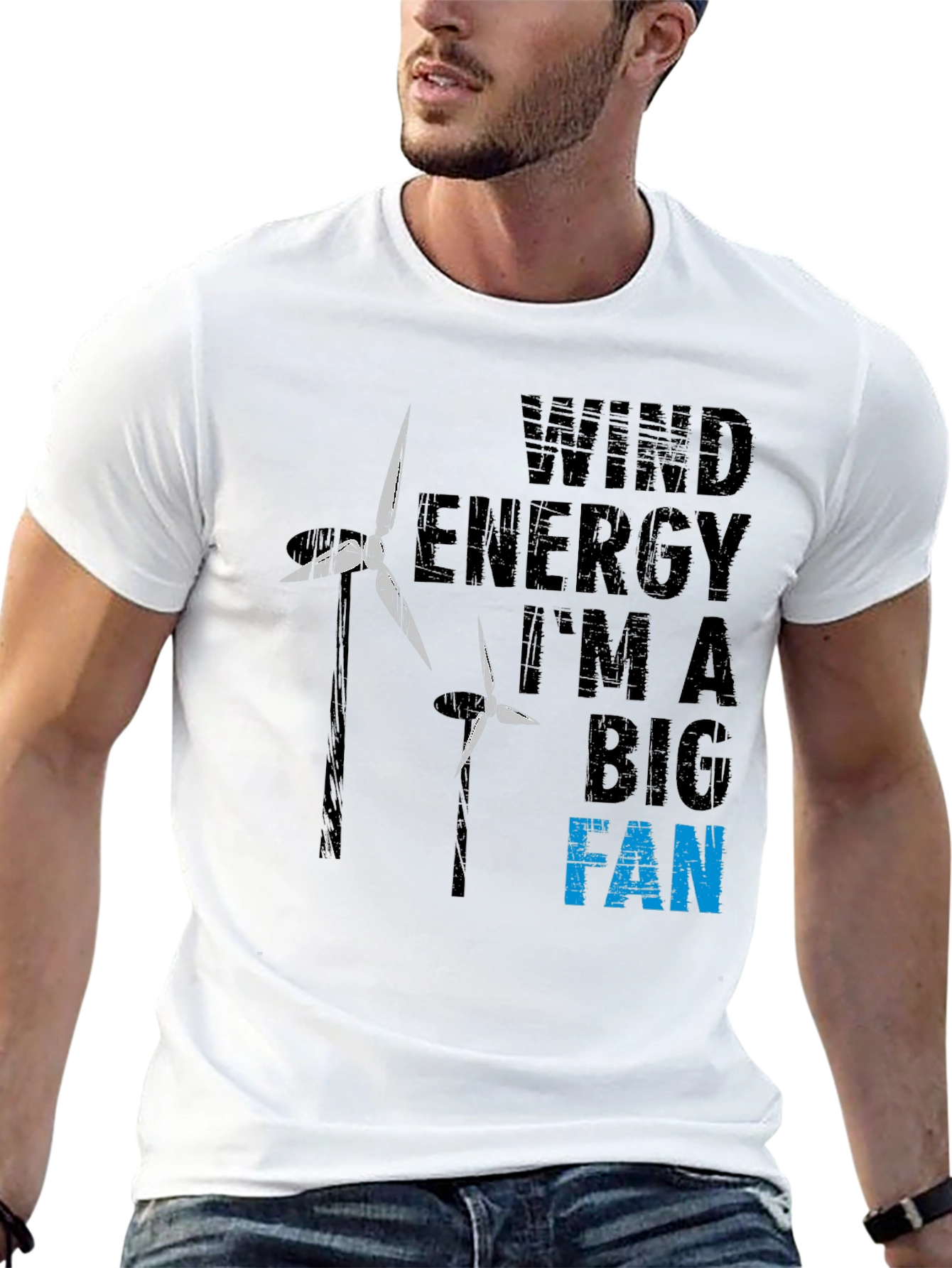 Wind Energy Fan Graphic Tee - Sustainable Statement