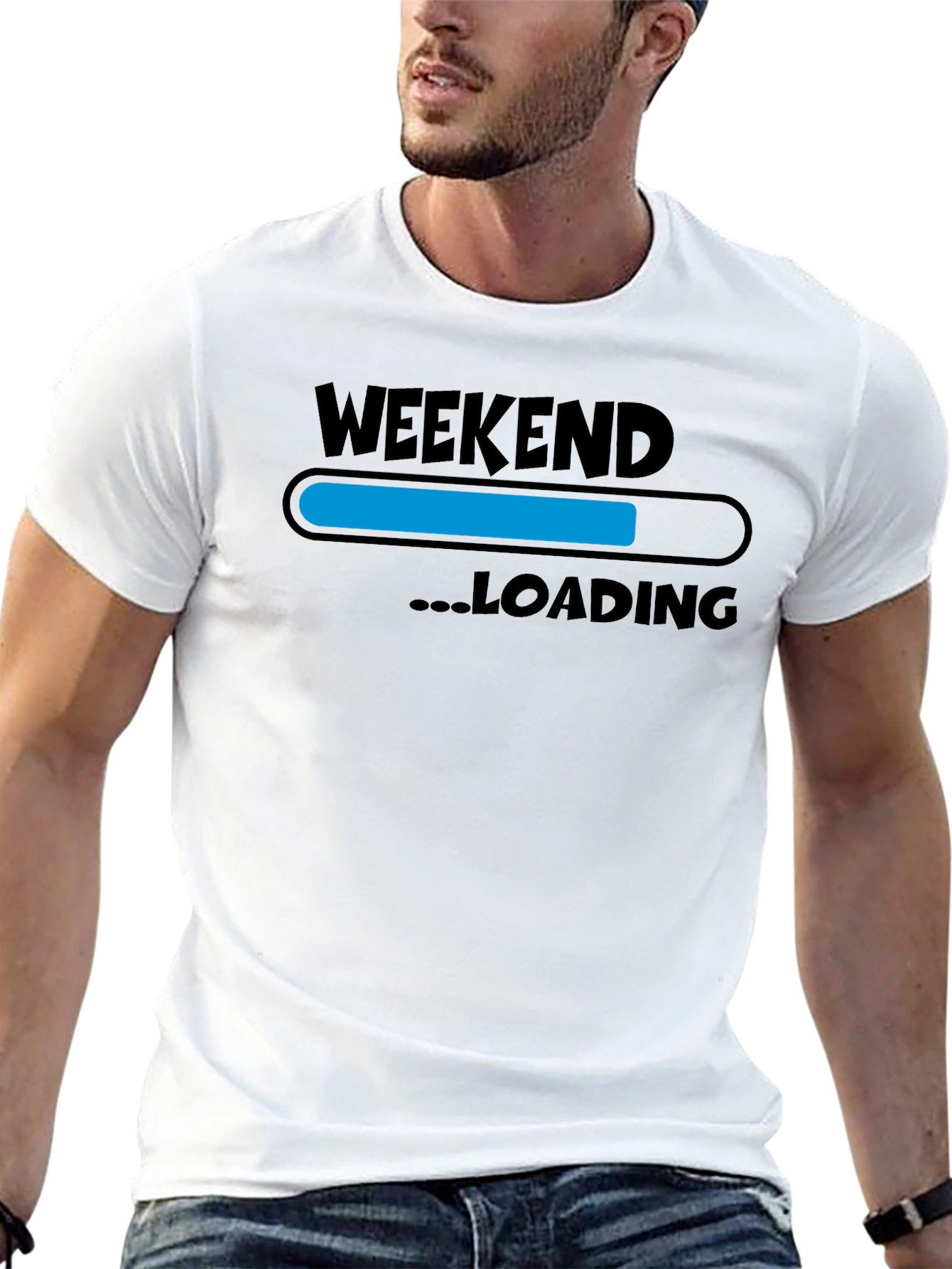Weekend Loading T-Shirt - Black Graphic Tee