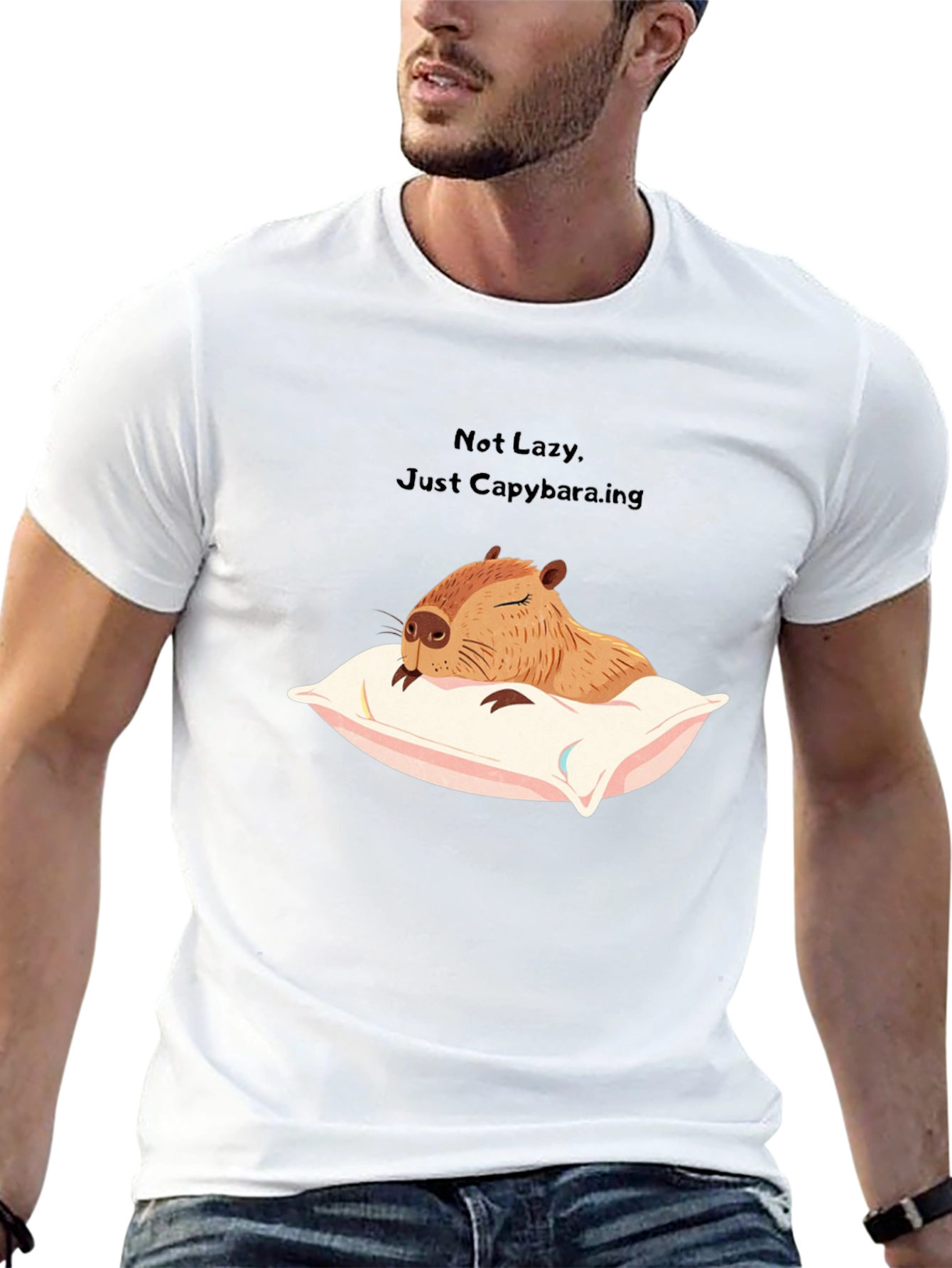 Not Lazy Just Capybara-ing T-Shirt
