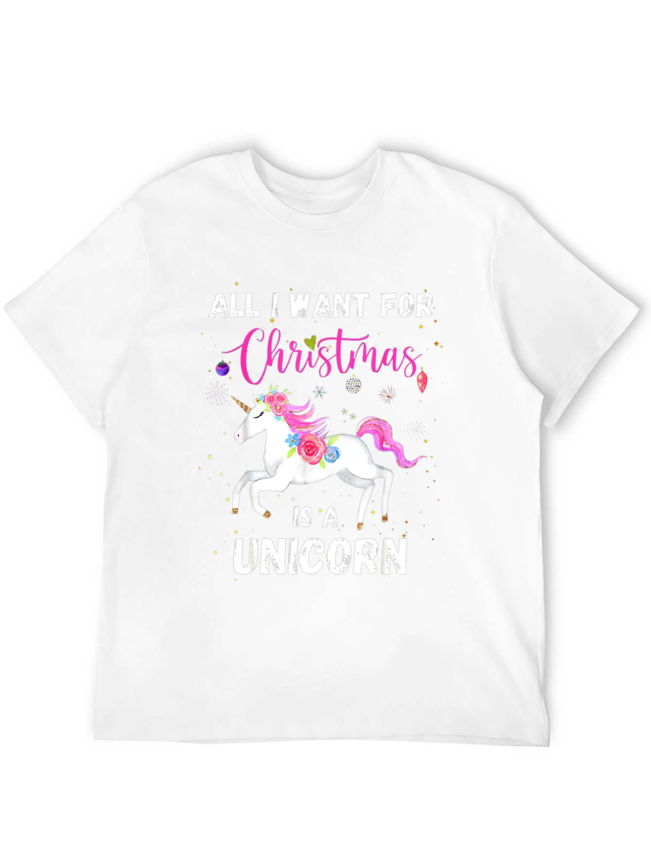 Unicorn Christmas T-Shirt - Holiday Gift