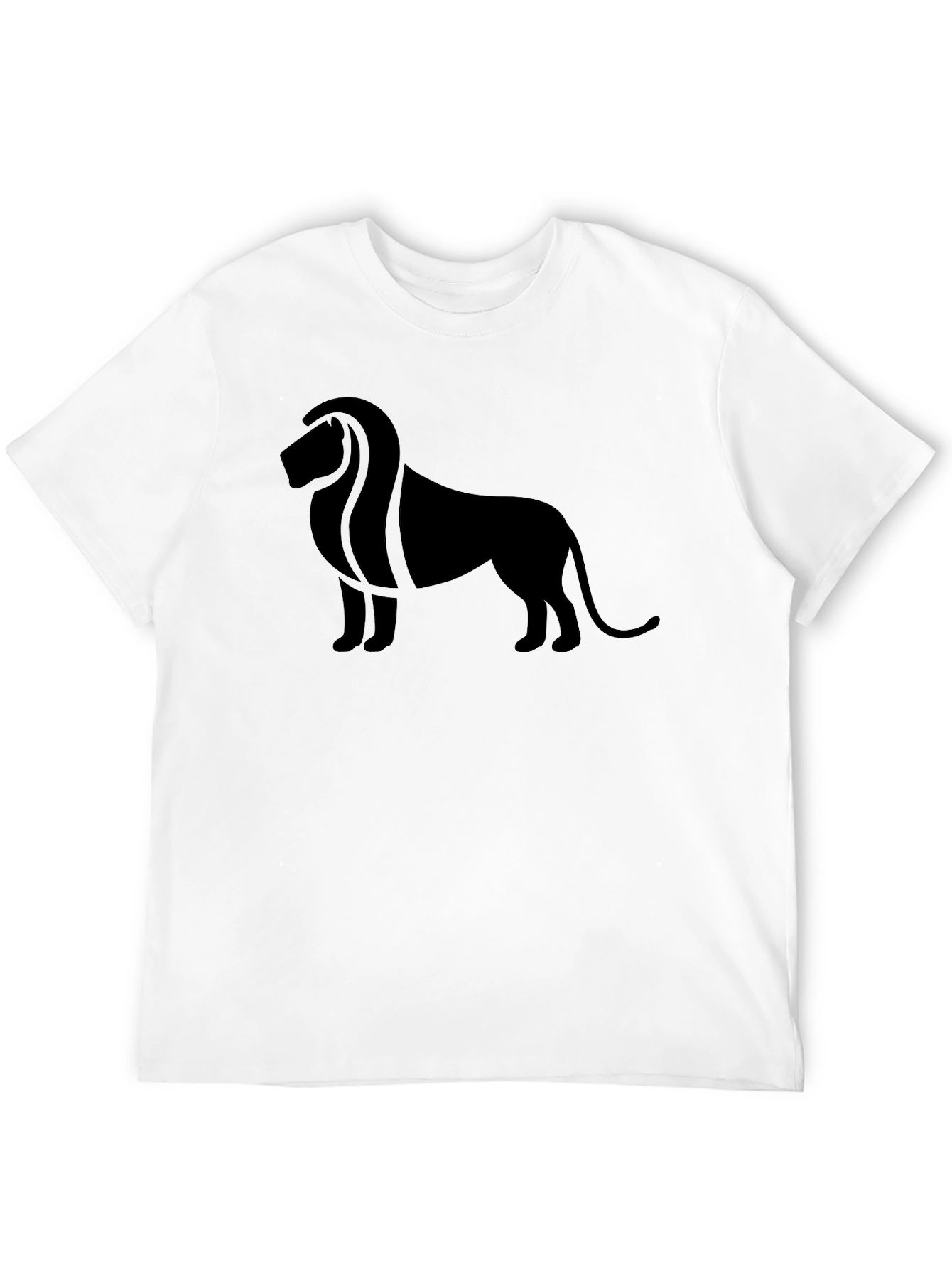 Lion Silhouette Graphic Tee - Bold Style