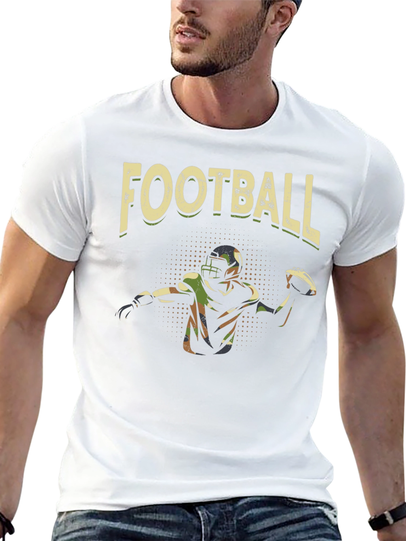 Football Player Camo T-Shirt