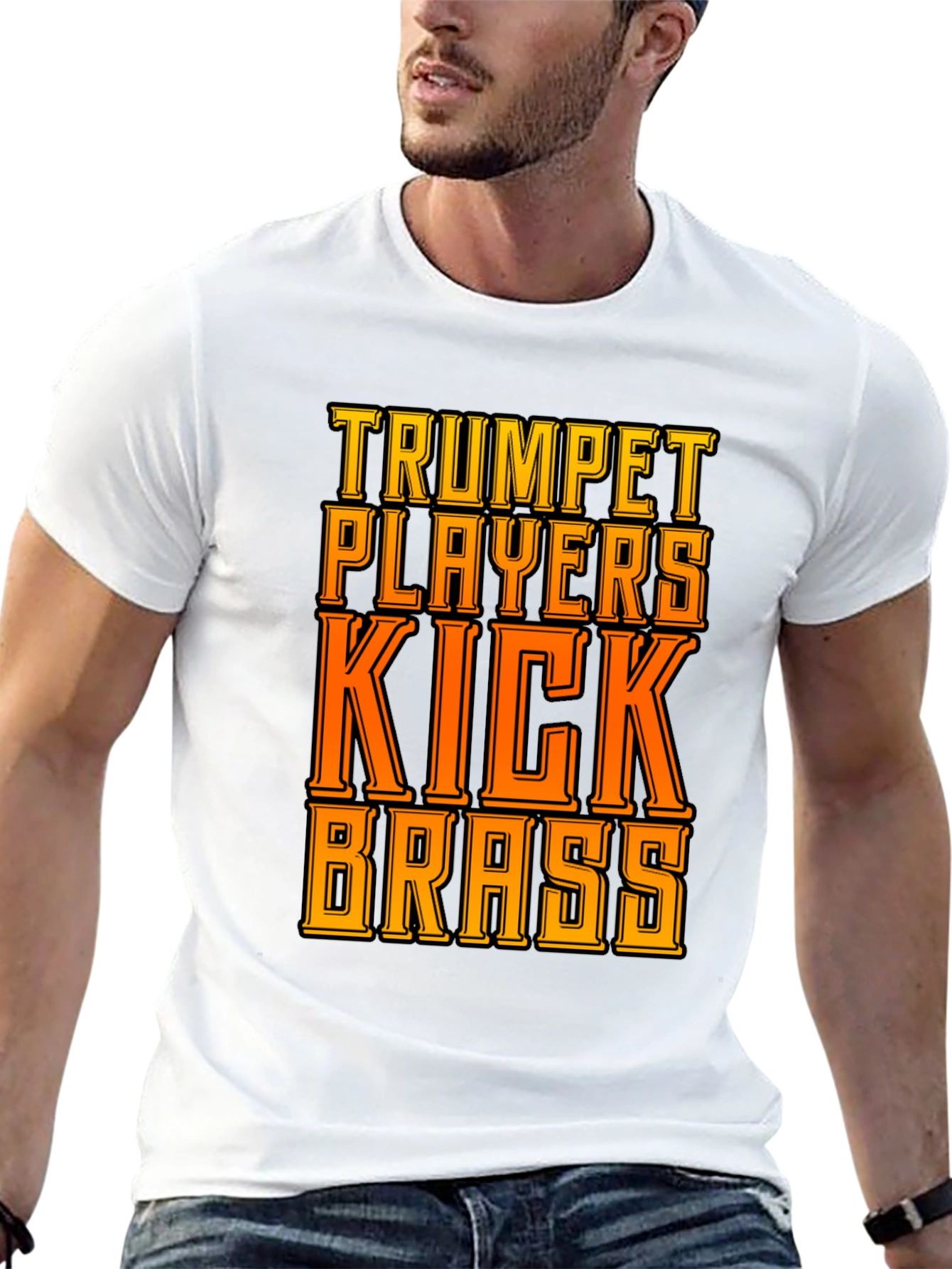 Trumpet Players Kick Brass Graphic Tee