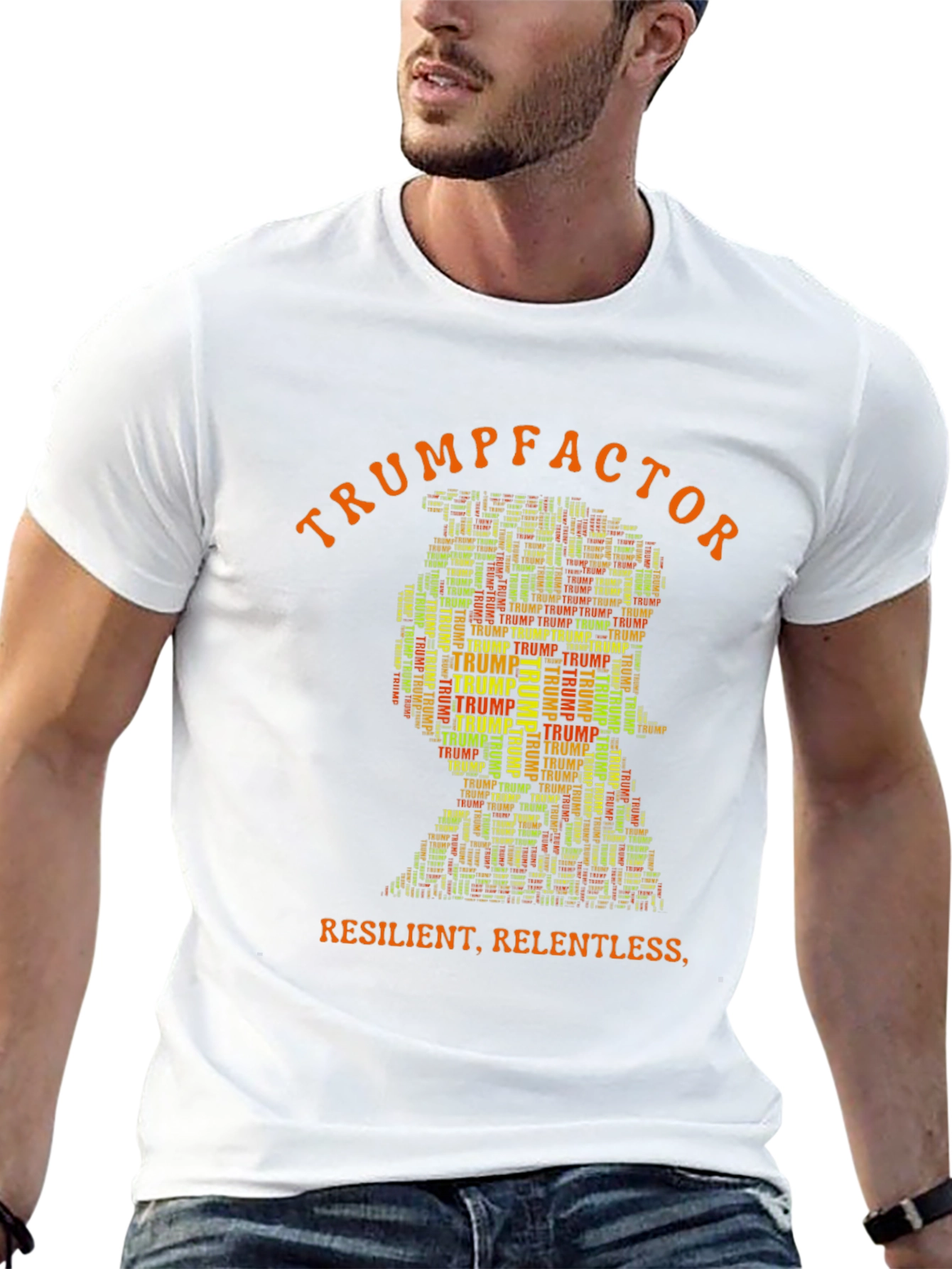 TrumpFactor Graphic Print Tee