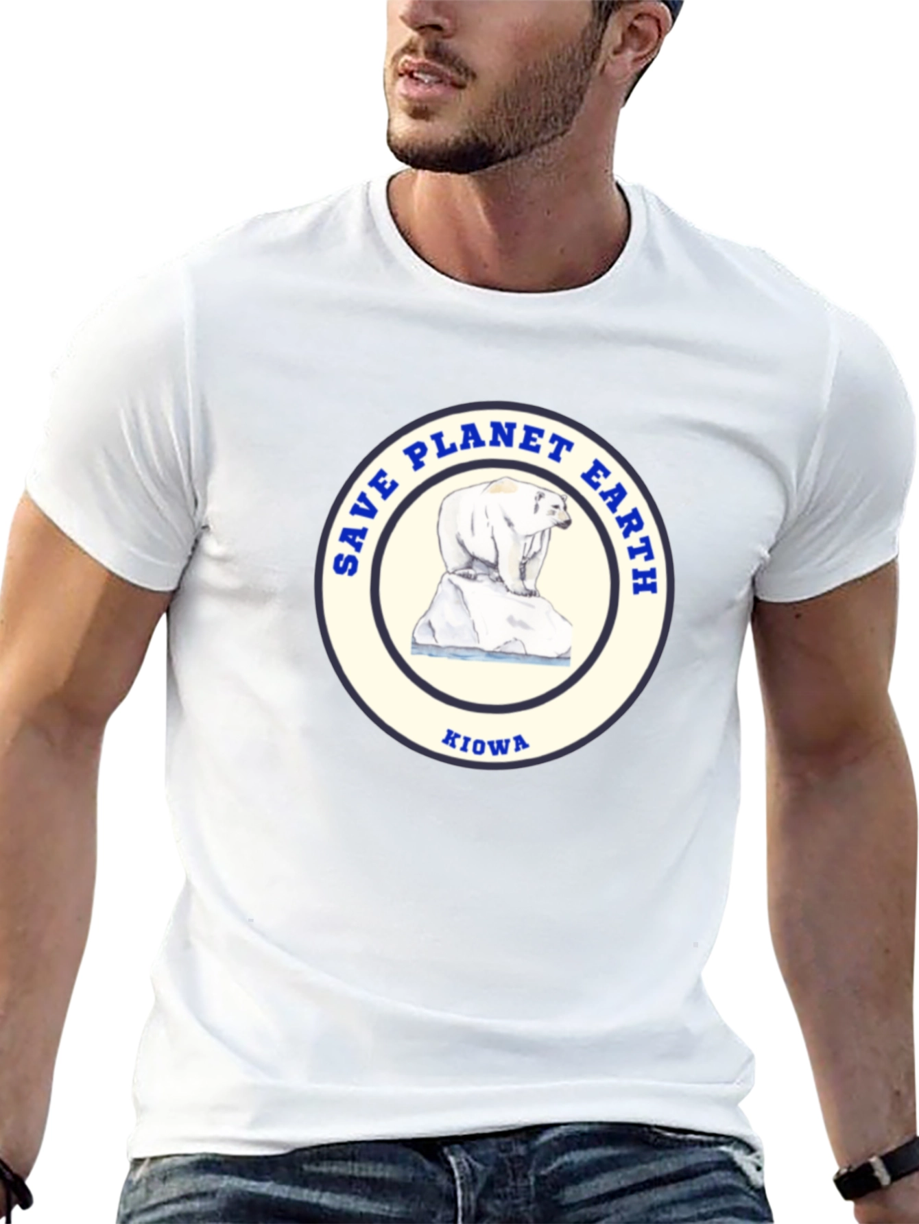 Save Planet Earth T-Shirt Polar Bear Kiowa