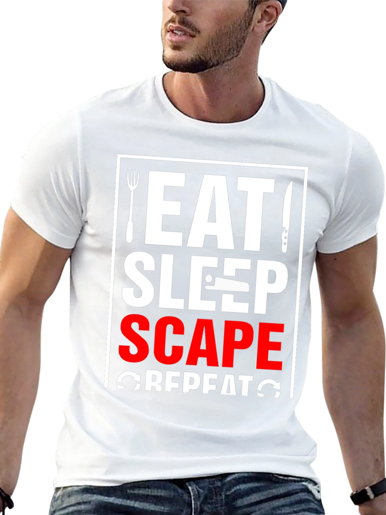 Eat Sleep Scape Repeat Graphic Tee