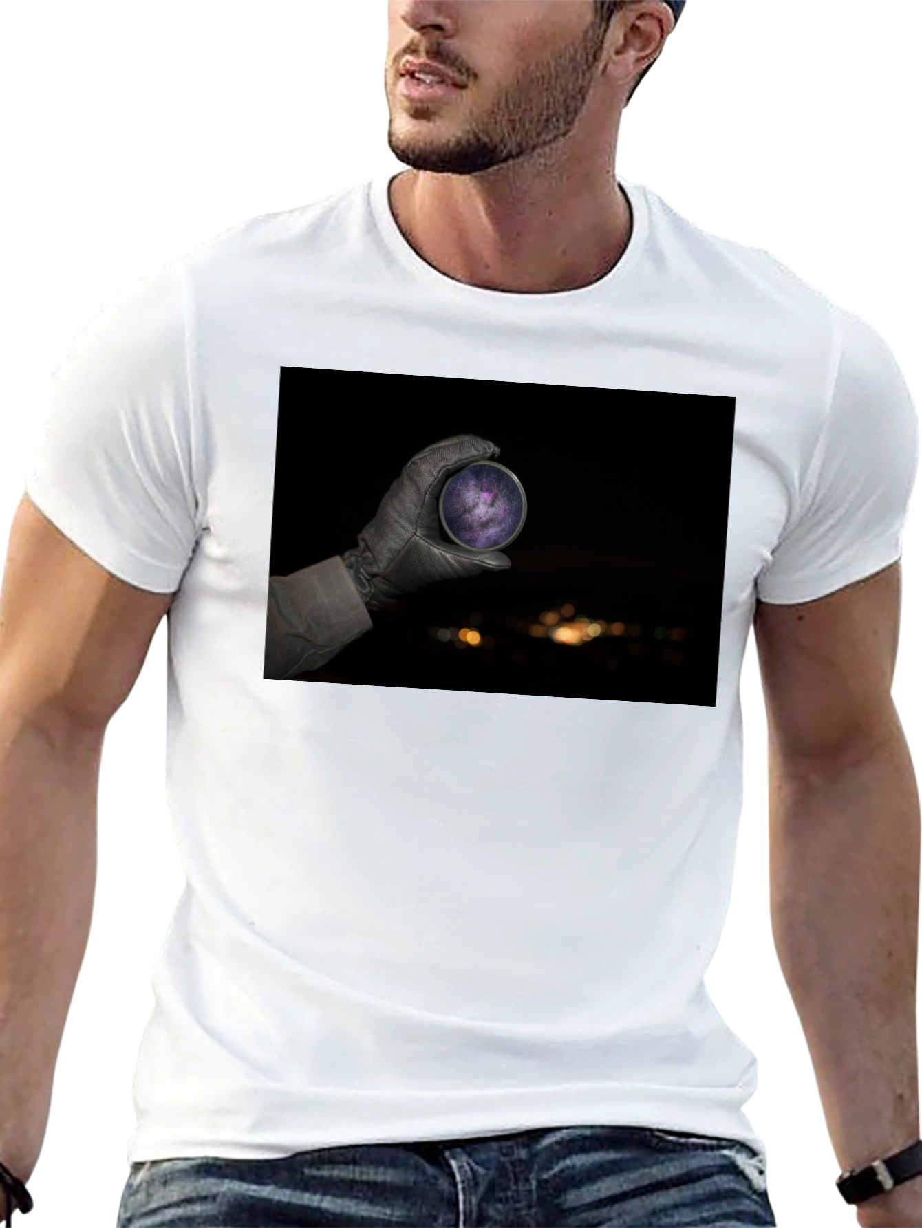 Celestial Sphere Black Tee