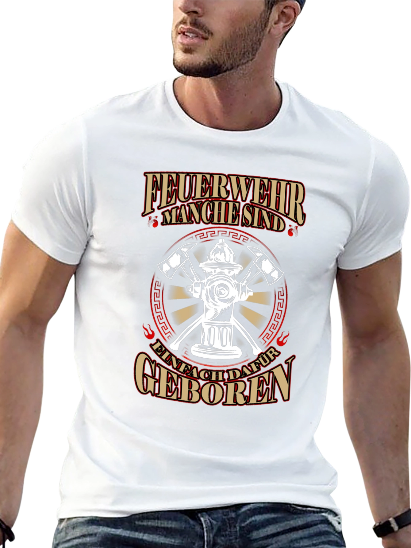 Firefighter T-Shirt - Feuerwehr Manche sind... Design
