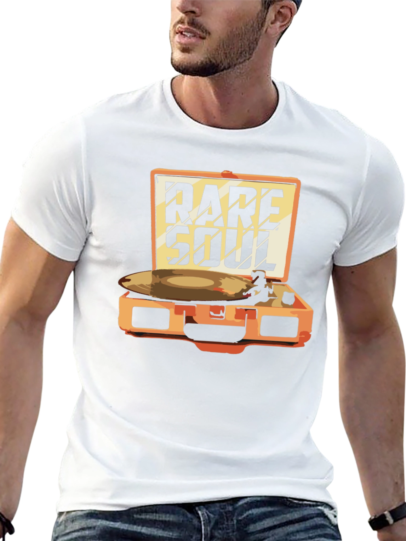 Rare Soul Turntable Graphic Tee - Music Lovers Shirt