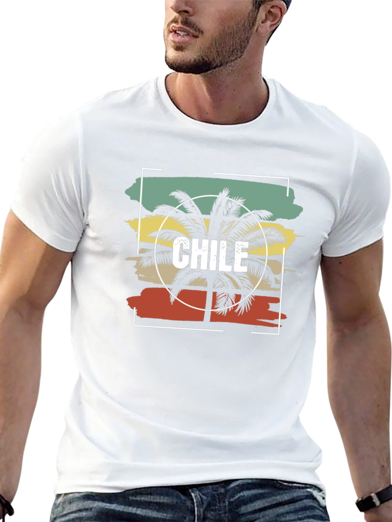 Chile Palm Tree T-Shirt - Retro Style