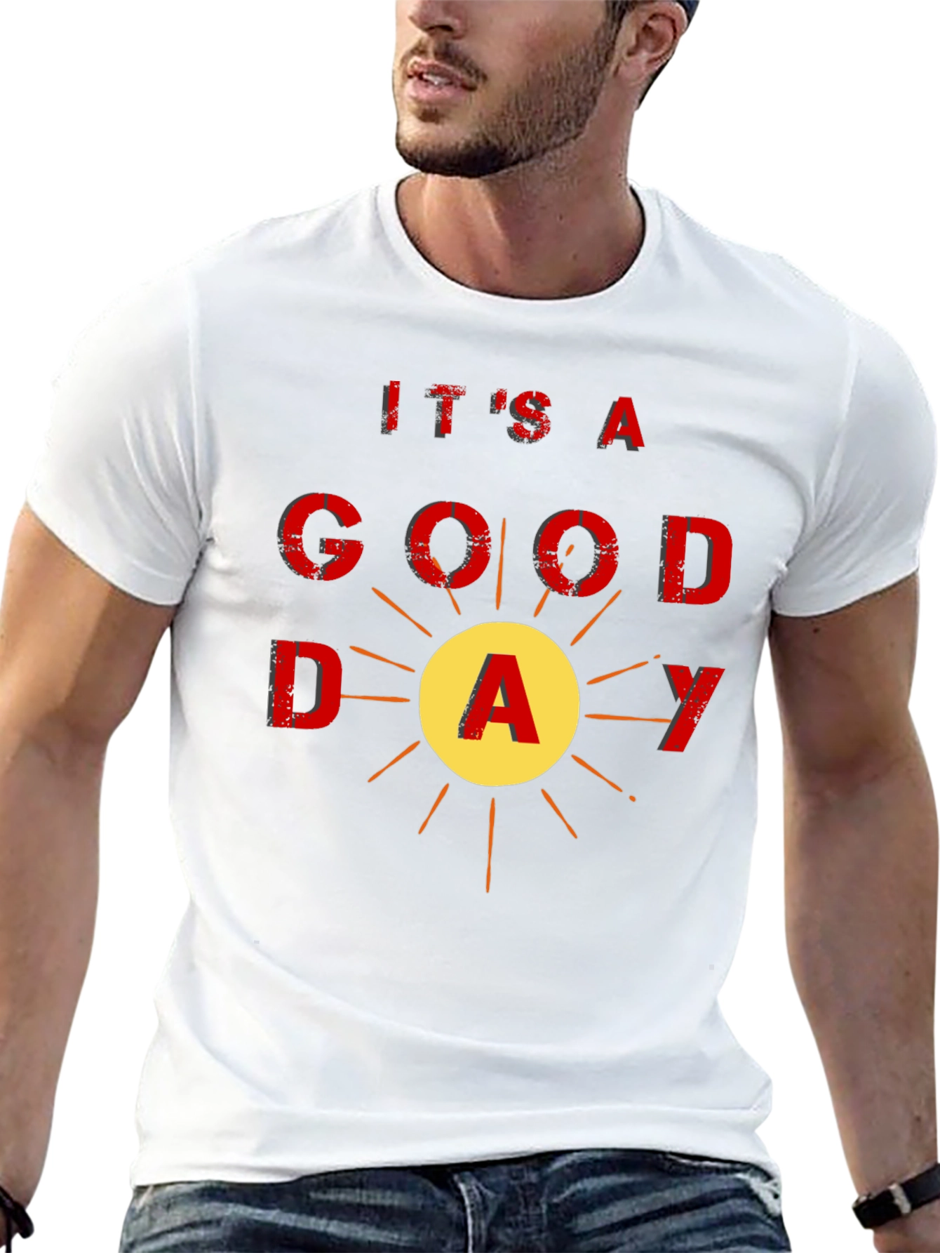Its A Good Day Black Graphic Tee