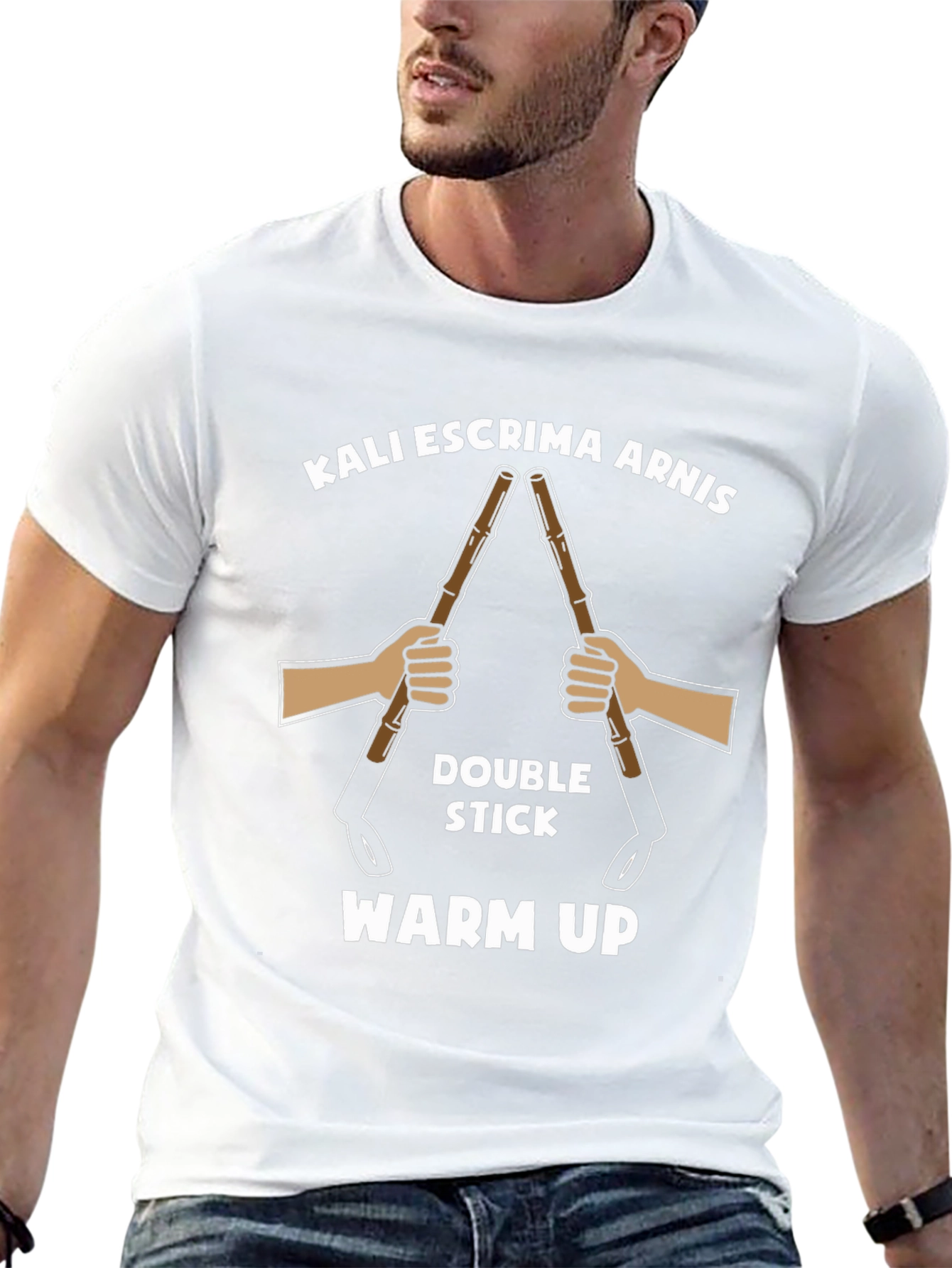 Kali Escrima Arnis Double Stick Martial Arts T-Shirt