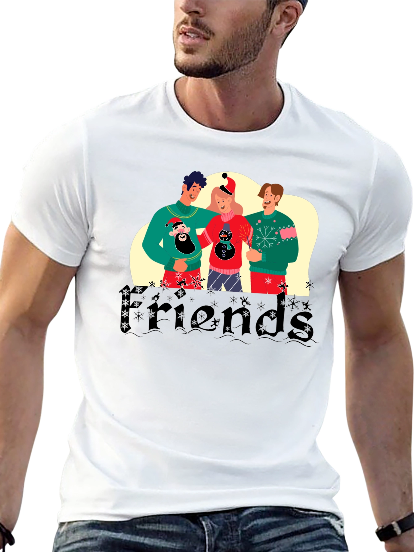 Festive Friends Holiday Graphic Tee