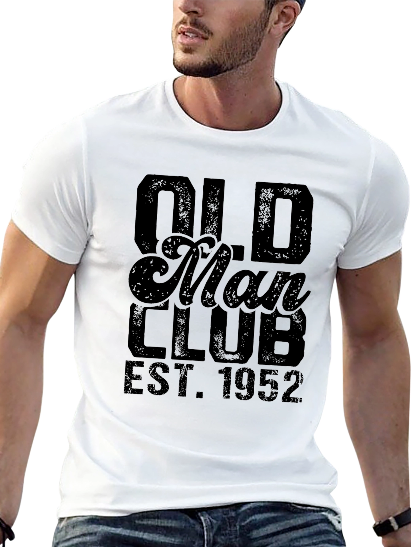 Old Man Club Est. 1952 Black Graphic Tee