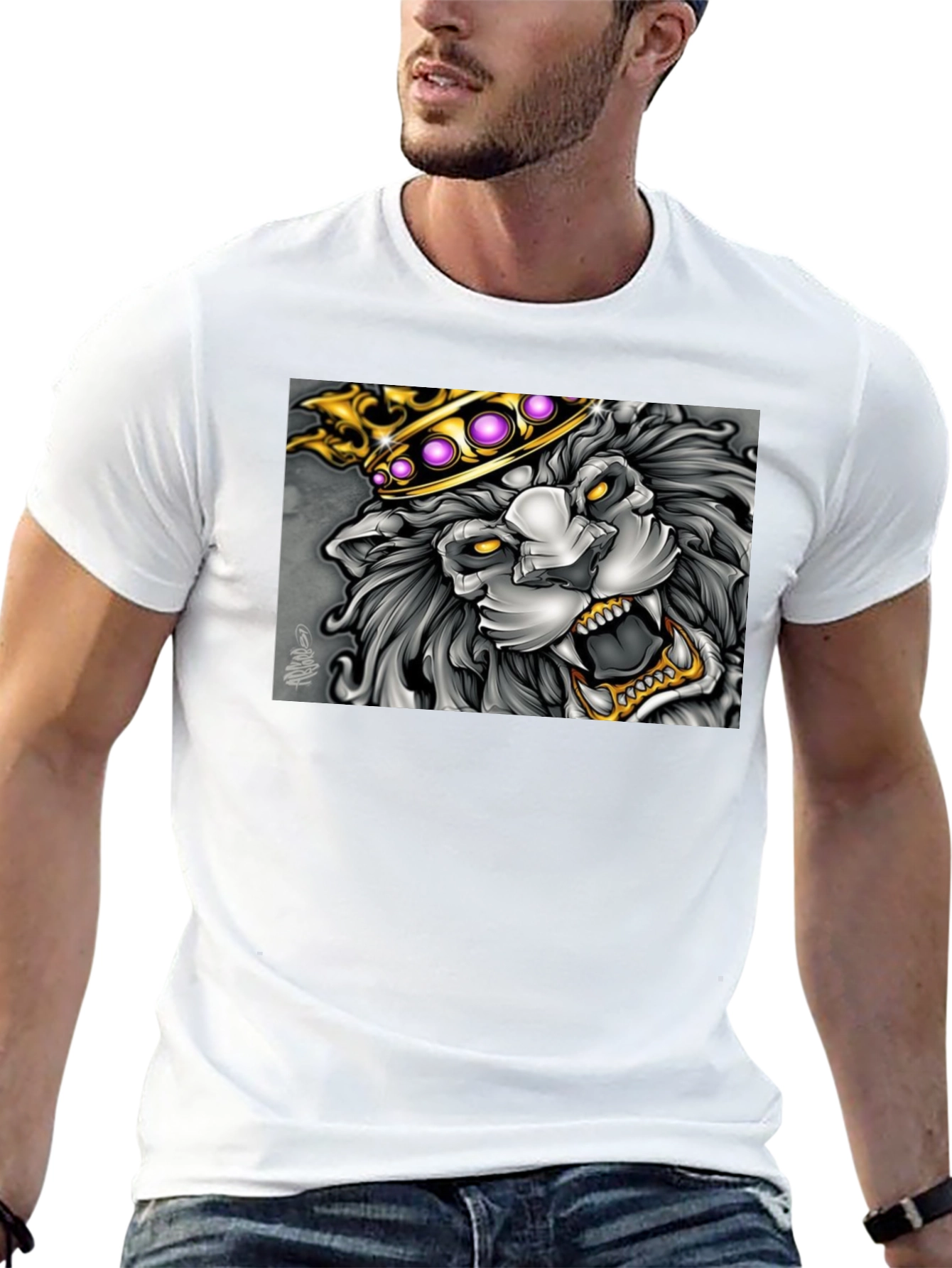 King Lion Graphic Tee - Black