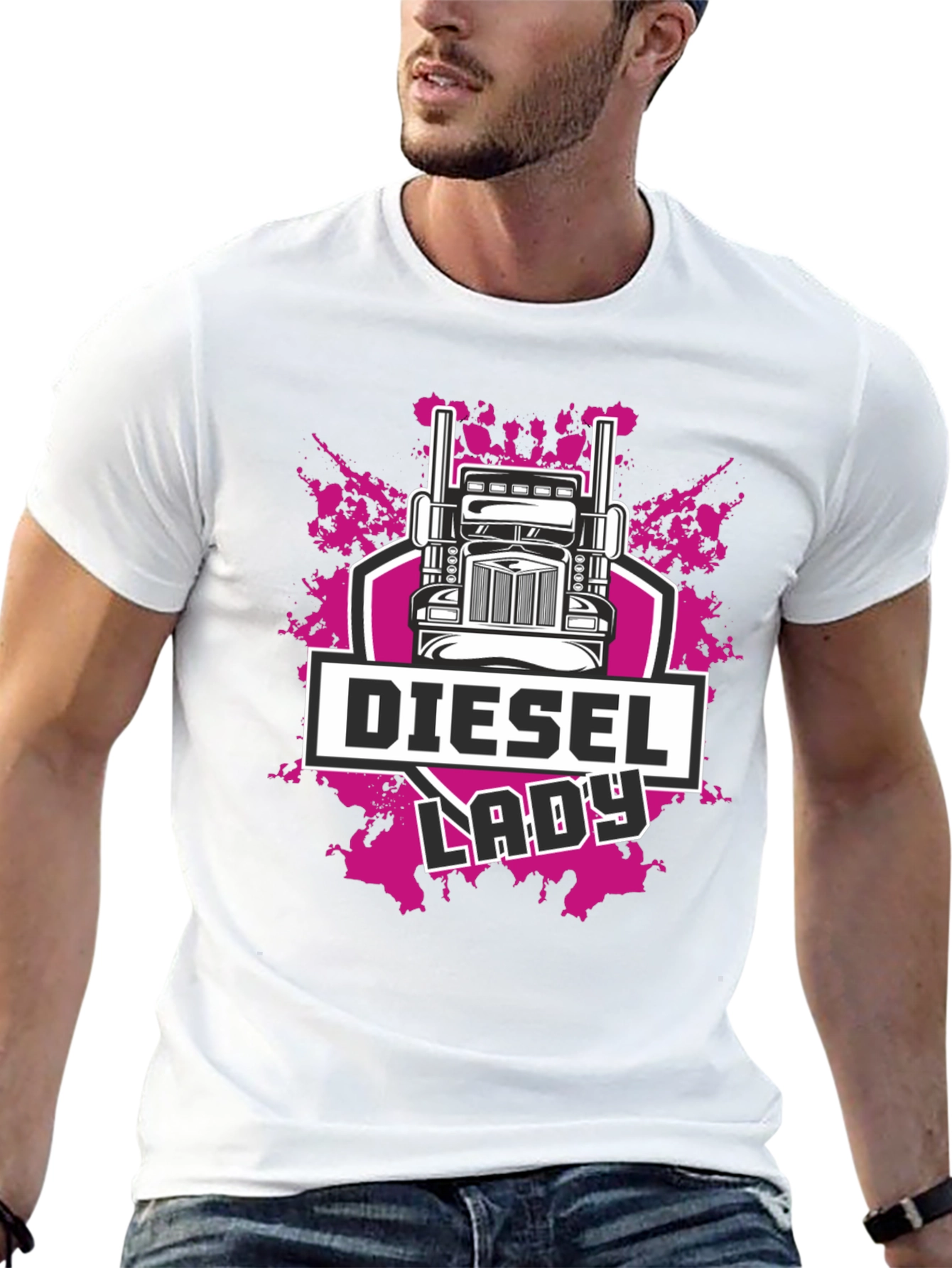 Diesel Lady Trucker T-Shirt - Black