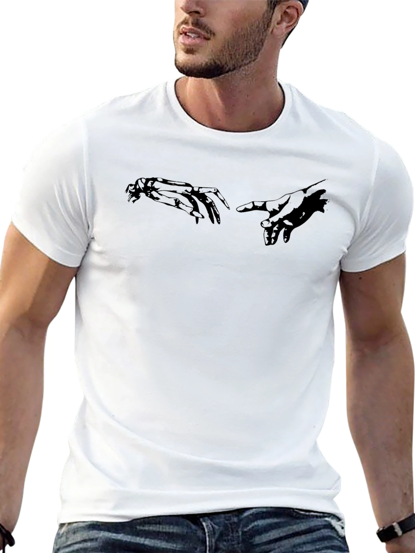 Creation of Adam T-Shirt - Michelangelo Inspired